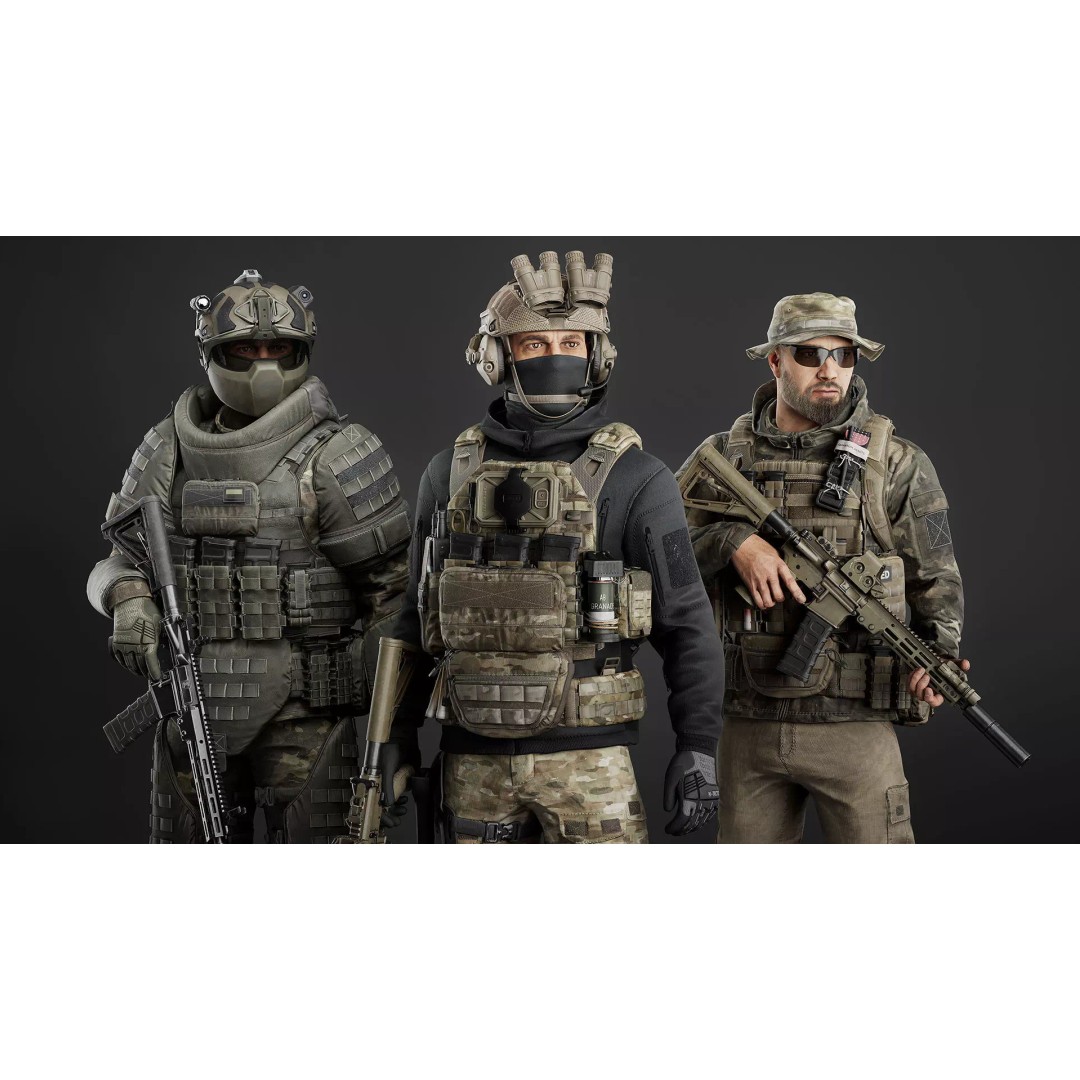 Modular Military Soldier 3D Model – Low Poly Game Ready Character, FBX - View 2