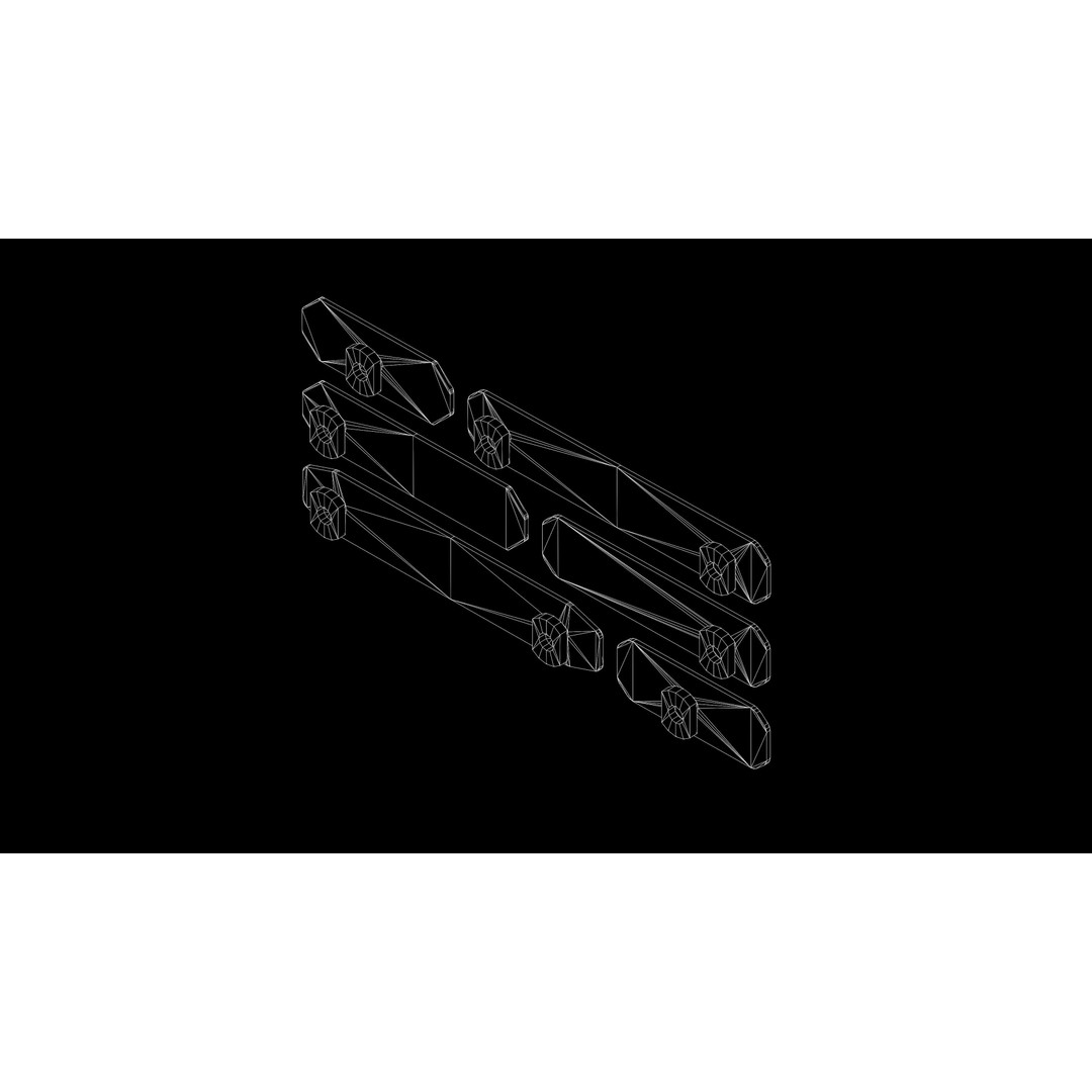 RailScales M-LOK Railcovers 3D Model – Low Poly Tactical Asset, FBX