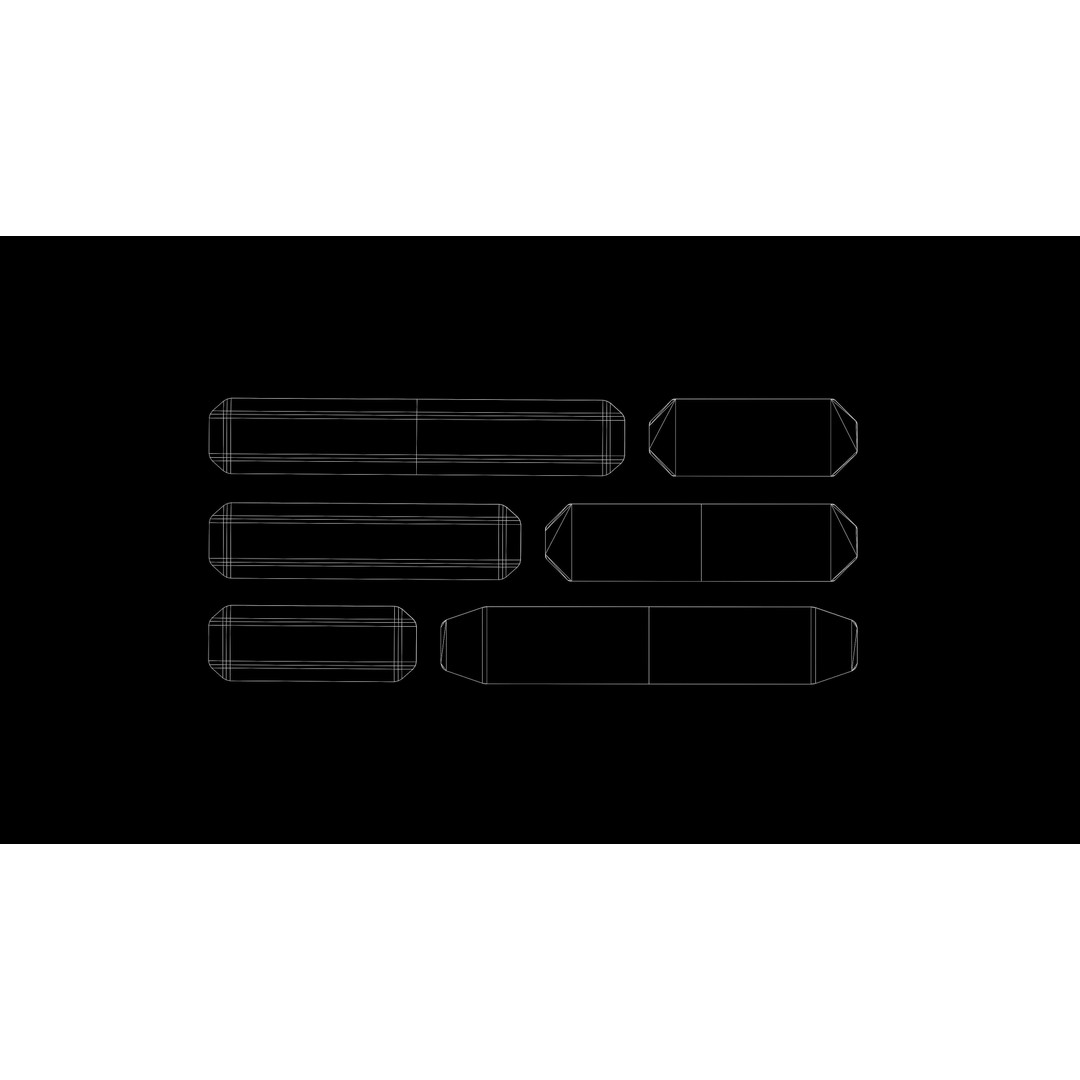 RailScales M-LOK Railcovers 3D Model – Low Poly Tactical Asset, FBX - View 16