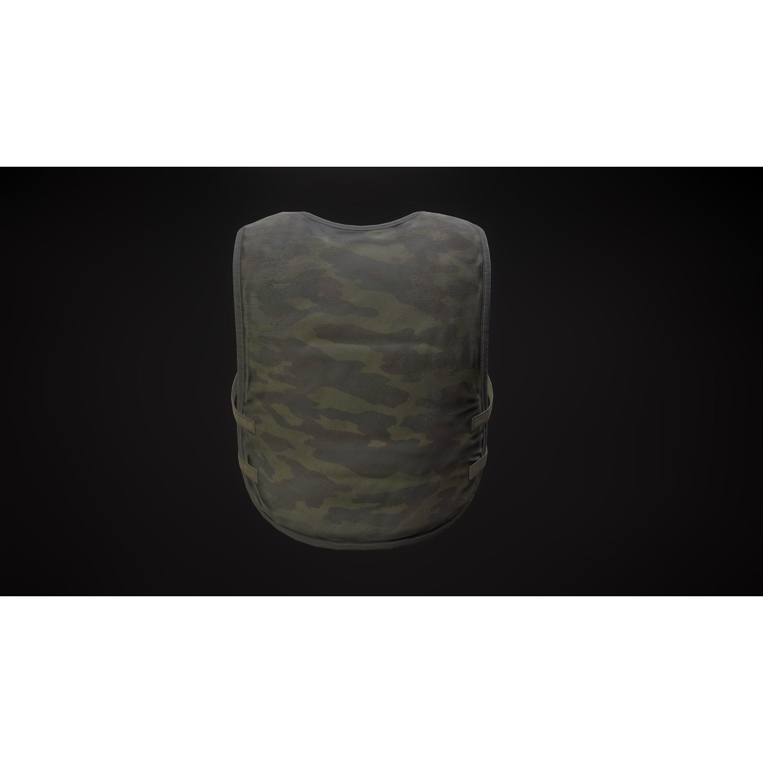 6B2 Body Armor 3D Model – Low Poly Game-Ready Asset, FBX - View 11