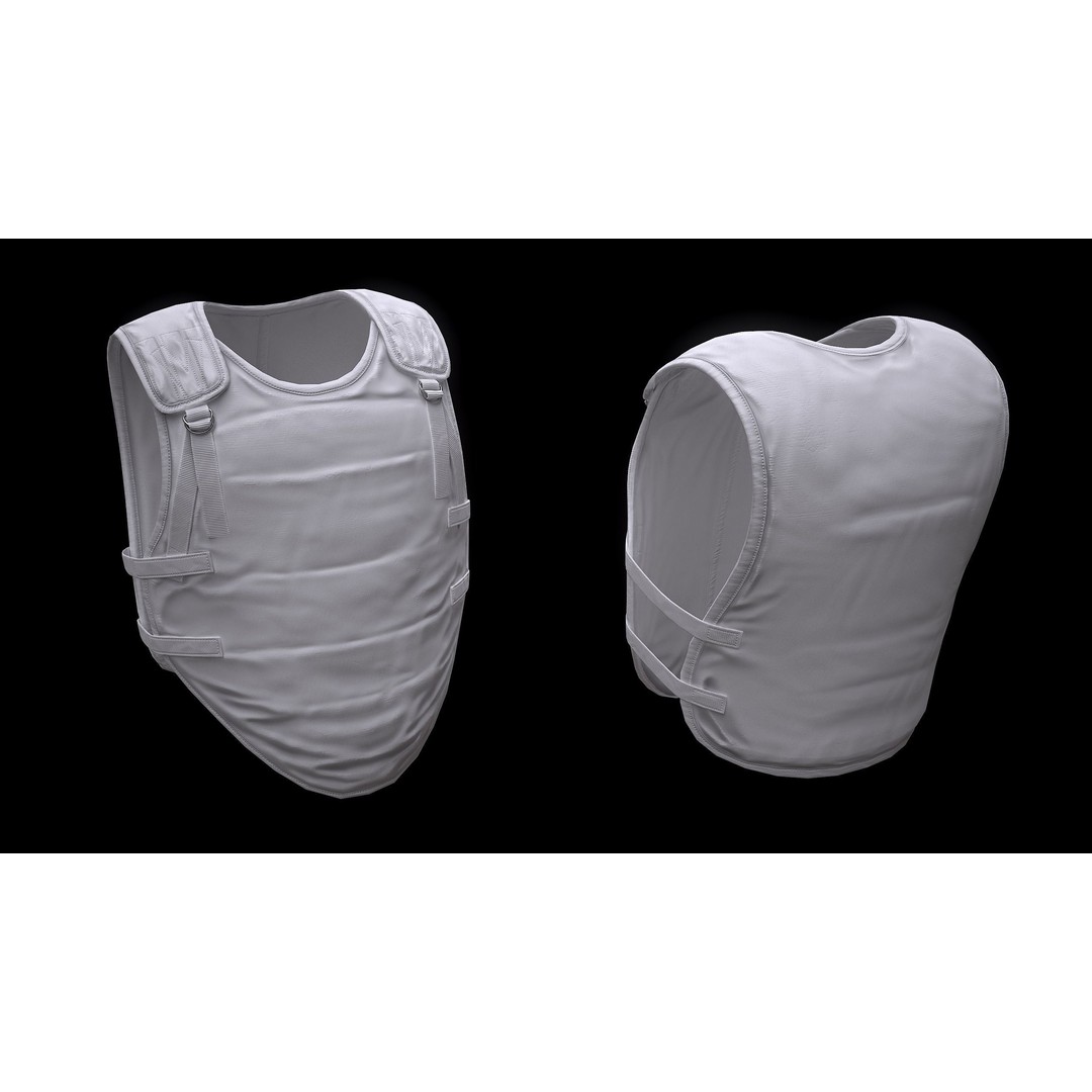 6B2 Body Armor 3D Model – Low Poly Game-Ready Asset, FBX - View 14