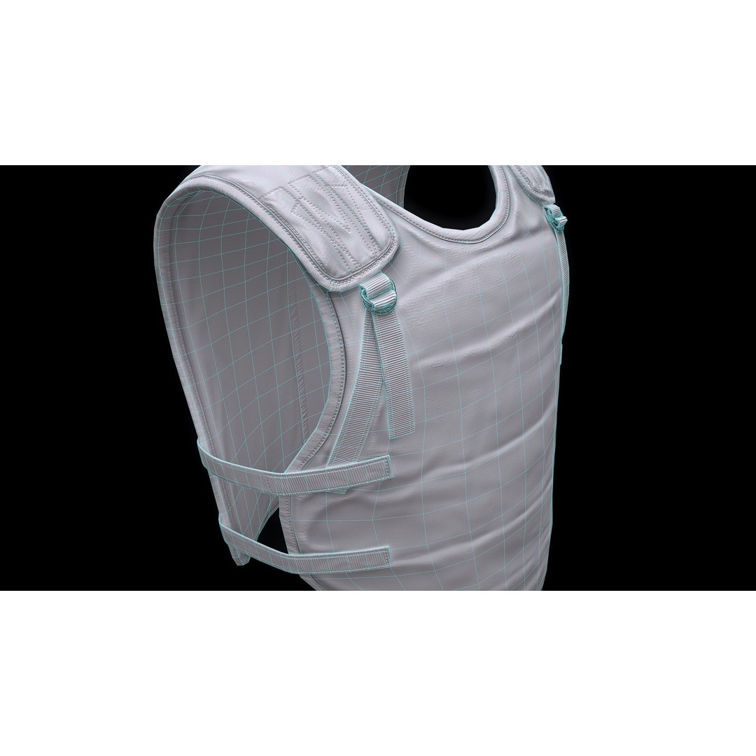 6B2 Body Armor 3D Model – Low Poly Game-Ready Asset, FBX - View 16