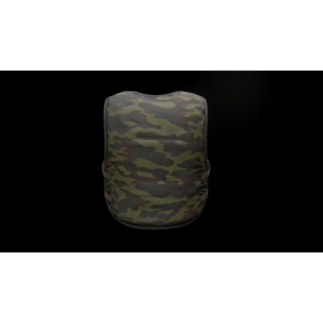 6B2 Body Armor 3D Model – Low Poly Game-Ready Asset, FBX - View 5