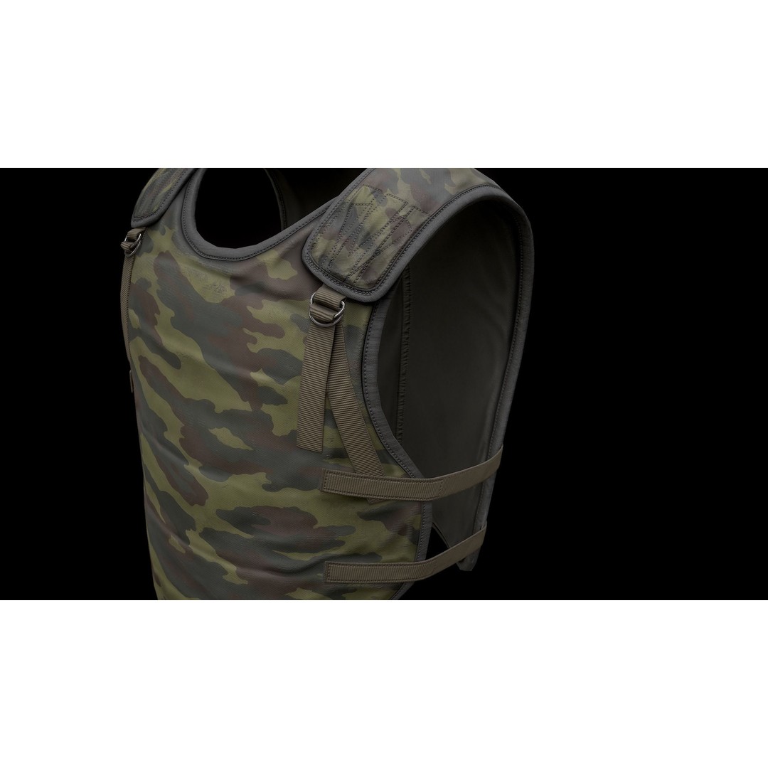 6B2 Body Armor 3D Model – Low Poly Game-Ready Asset, FBX - View 7