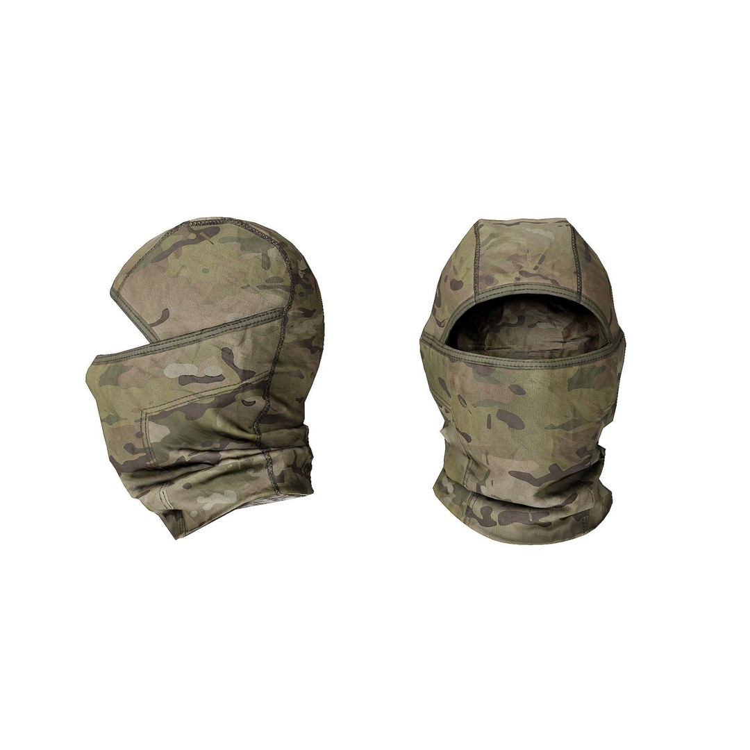Balaclava 3D Model – Low Poly Tactical Headwear, Game Ready, PBR - View 4