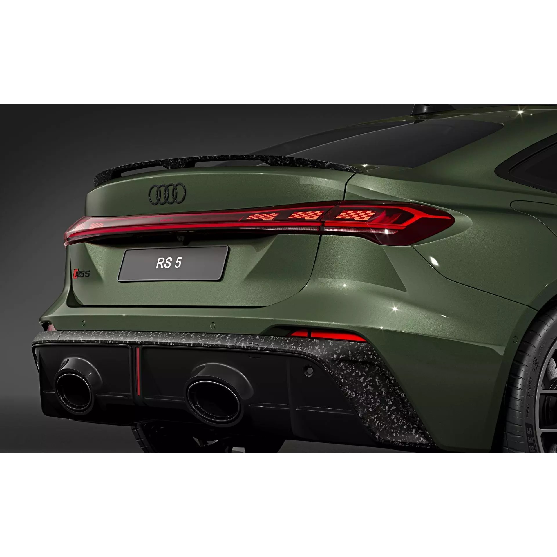 2027 Audi RS5 Sedan - High-Quality 3D Model - View 12