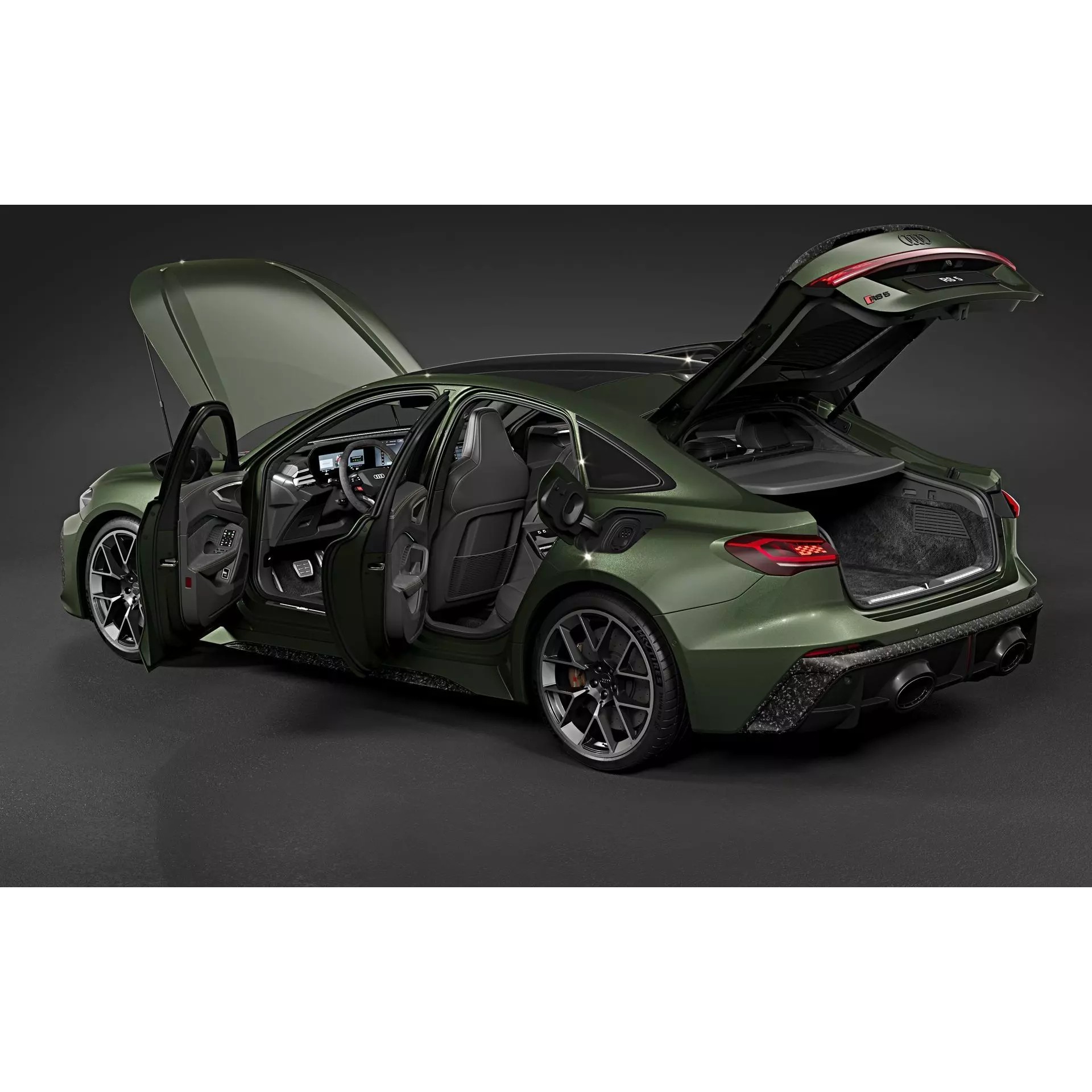 2027 Audi RS5 Sedan - High-Quality 3D Model - View 15