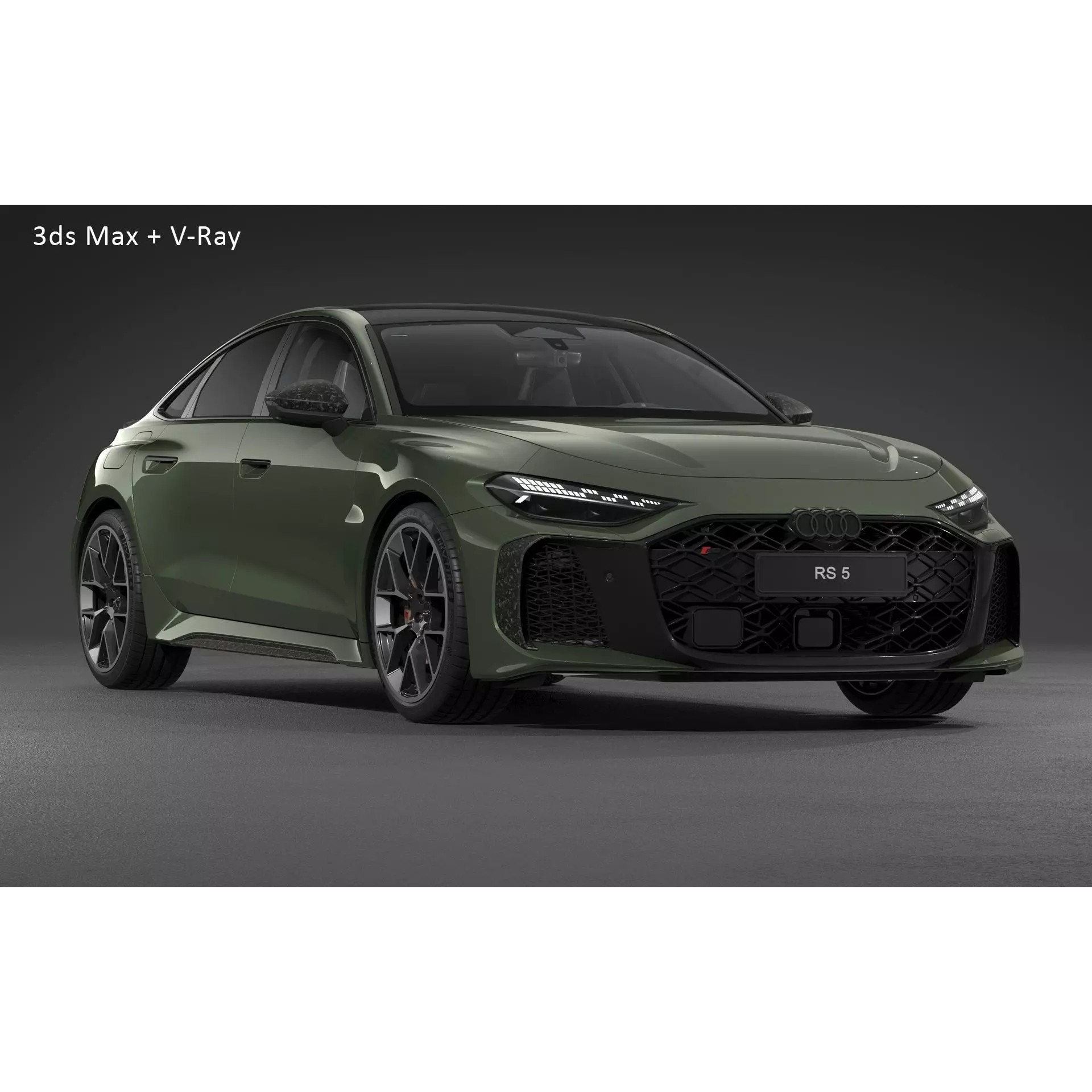 2027 Audi RS5 Sedan - High-Quality 3D Model - View 30