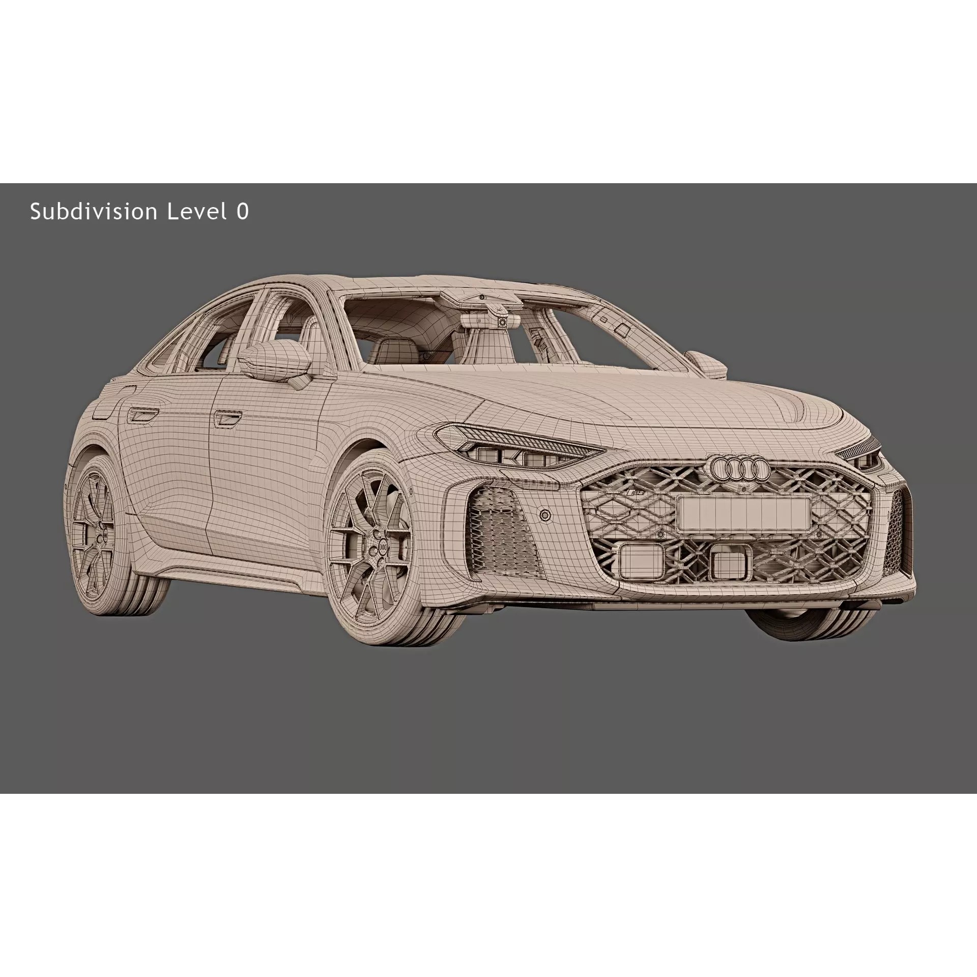 2027 Audi RS5 Sedan - High-Quality 3D Model - View 31