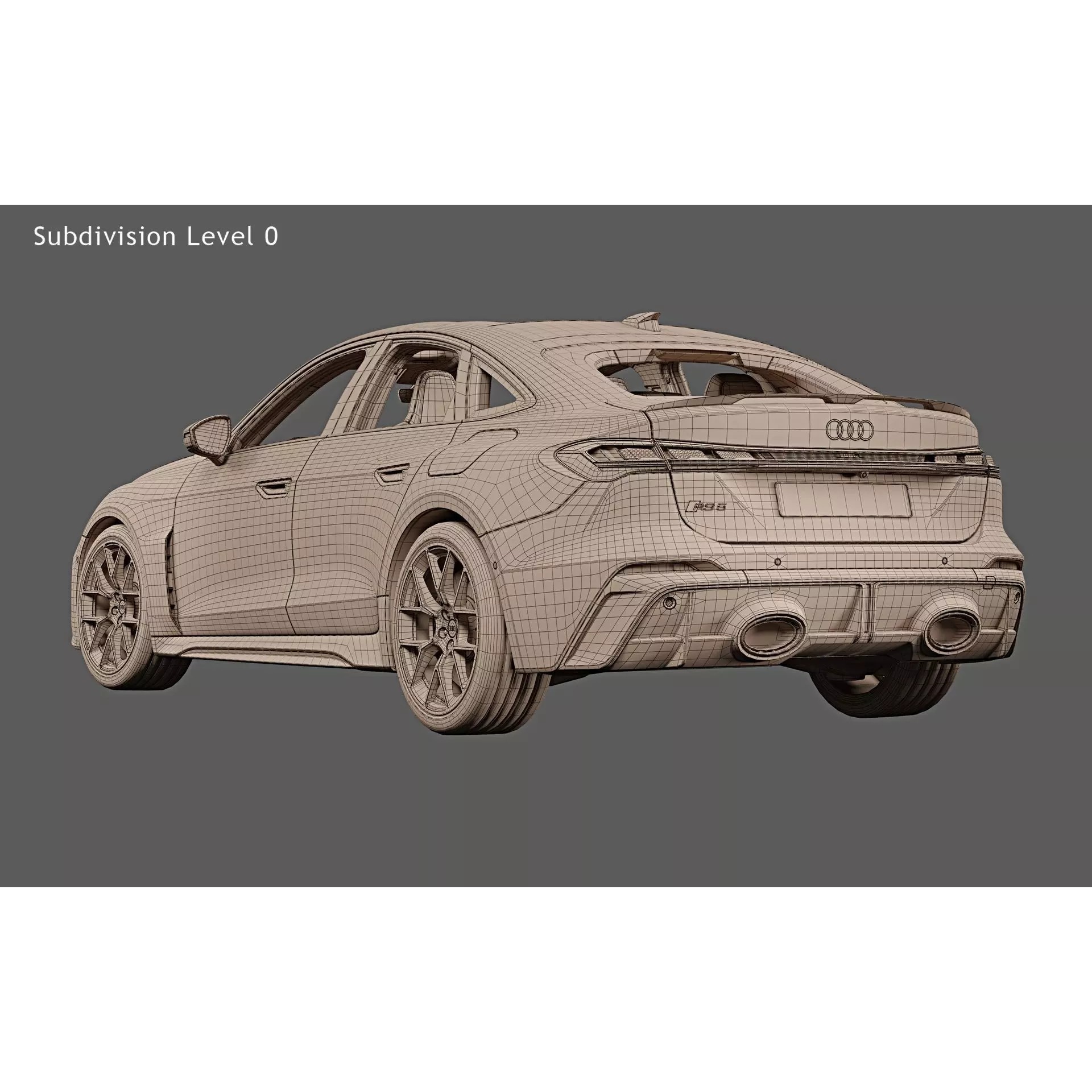 2027 Audi RS5 Sedan - High-Quality 3D Model - View 32