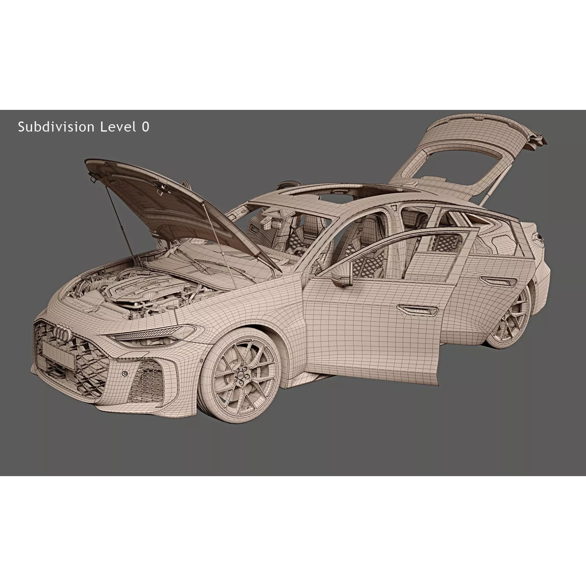 2027 Audi RS5 Sedan - High-Quality 3D Model - View 33