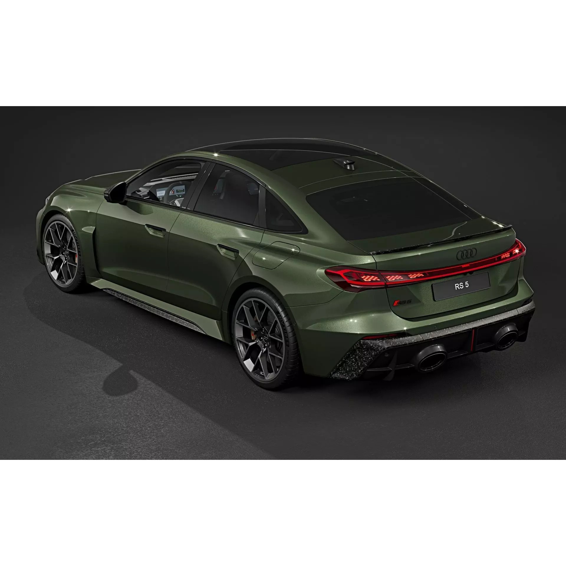 2027 Audi RS5 Sedan - High-Quality 3D Model - View 7