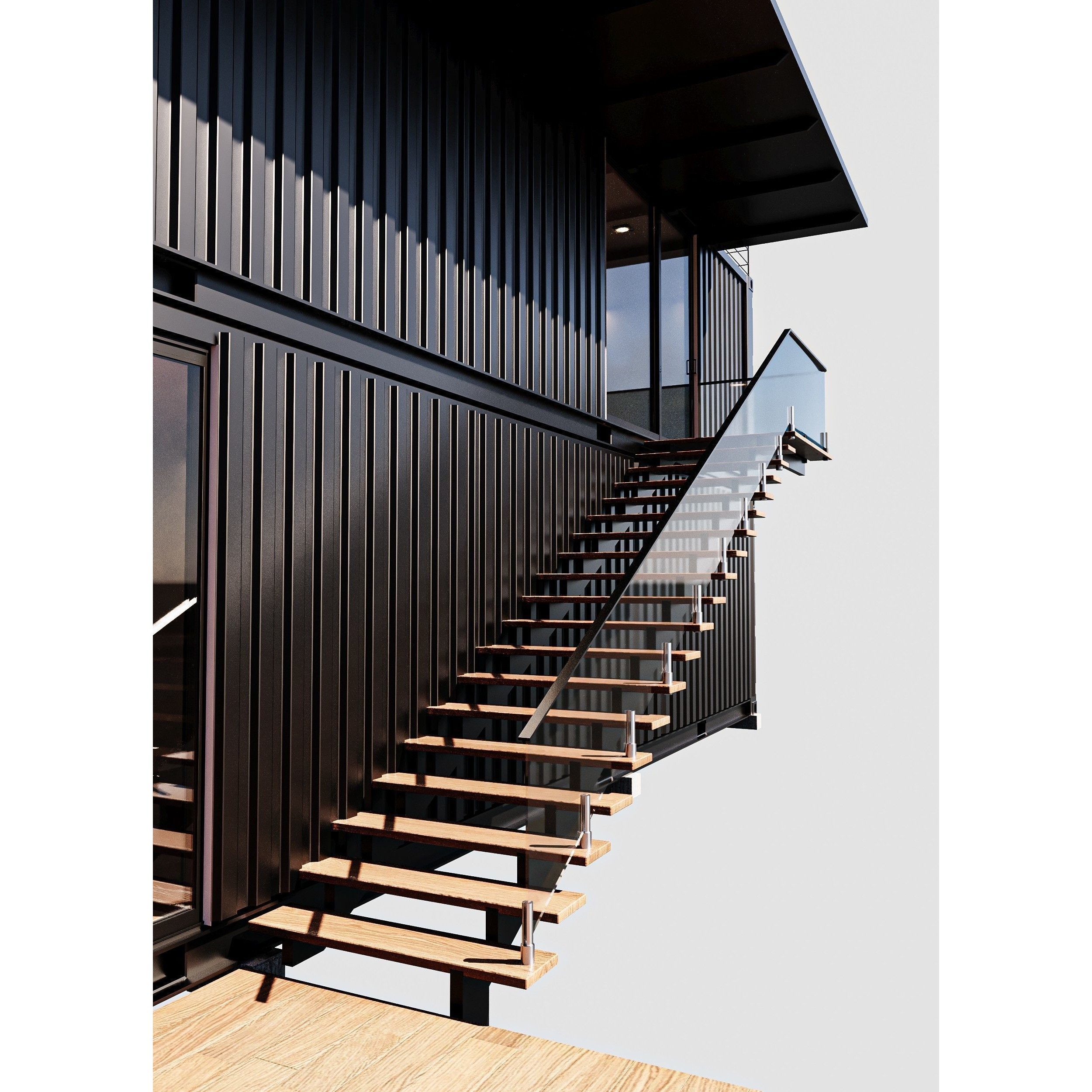 Container House - Game-Ready 3D Model - View 11