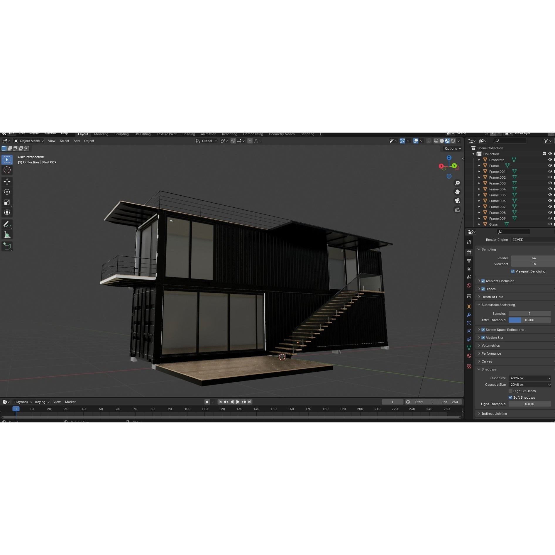 Container House - Game-Ready 3D Model - View 19