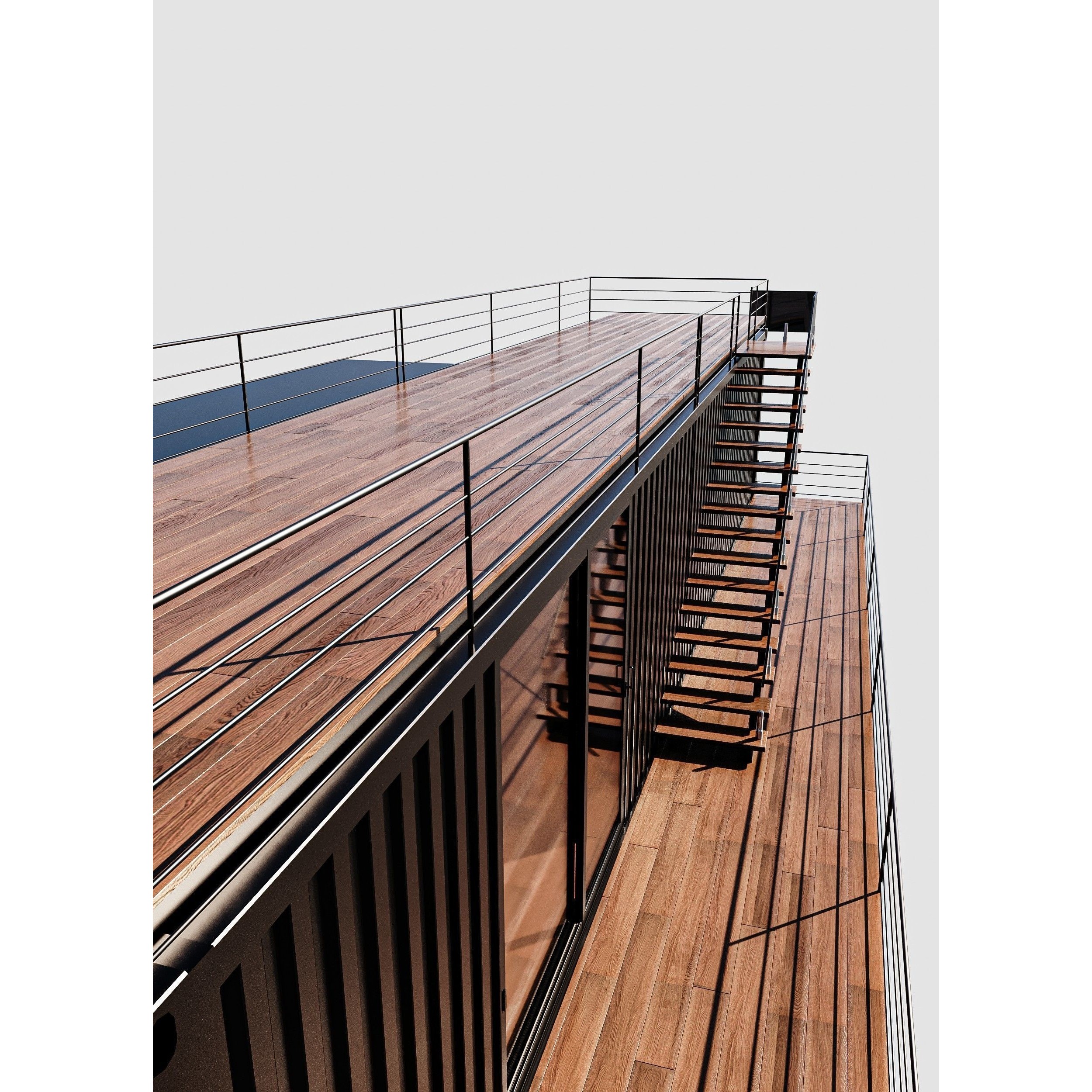 Container House - Game-Ready 3D Model - View 7