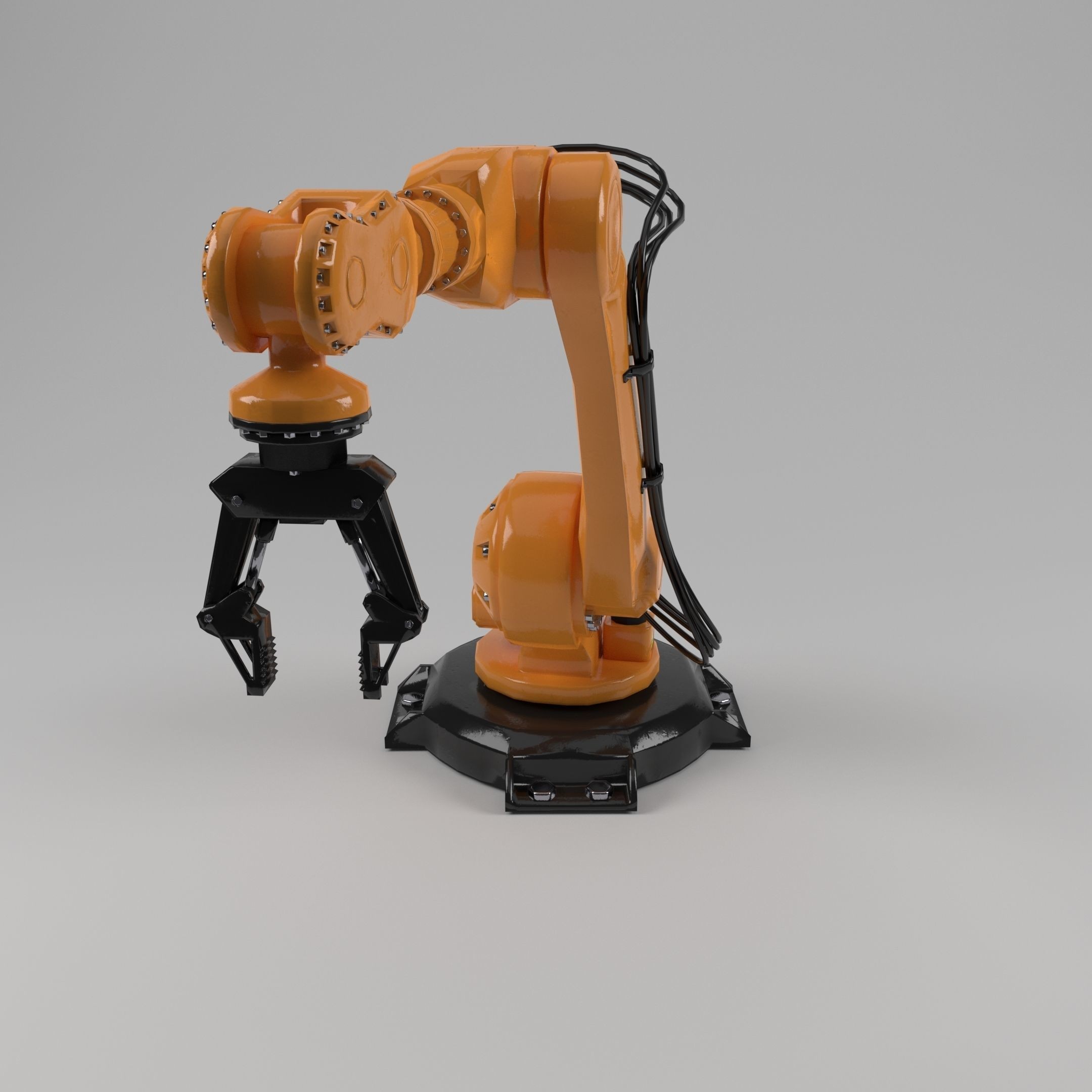 Industrial Robot Arm - Low-Poly Game-Ready 3D Model - View 11