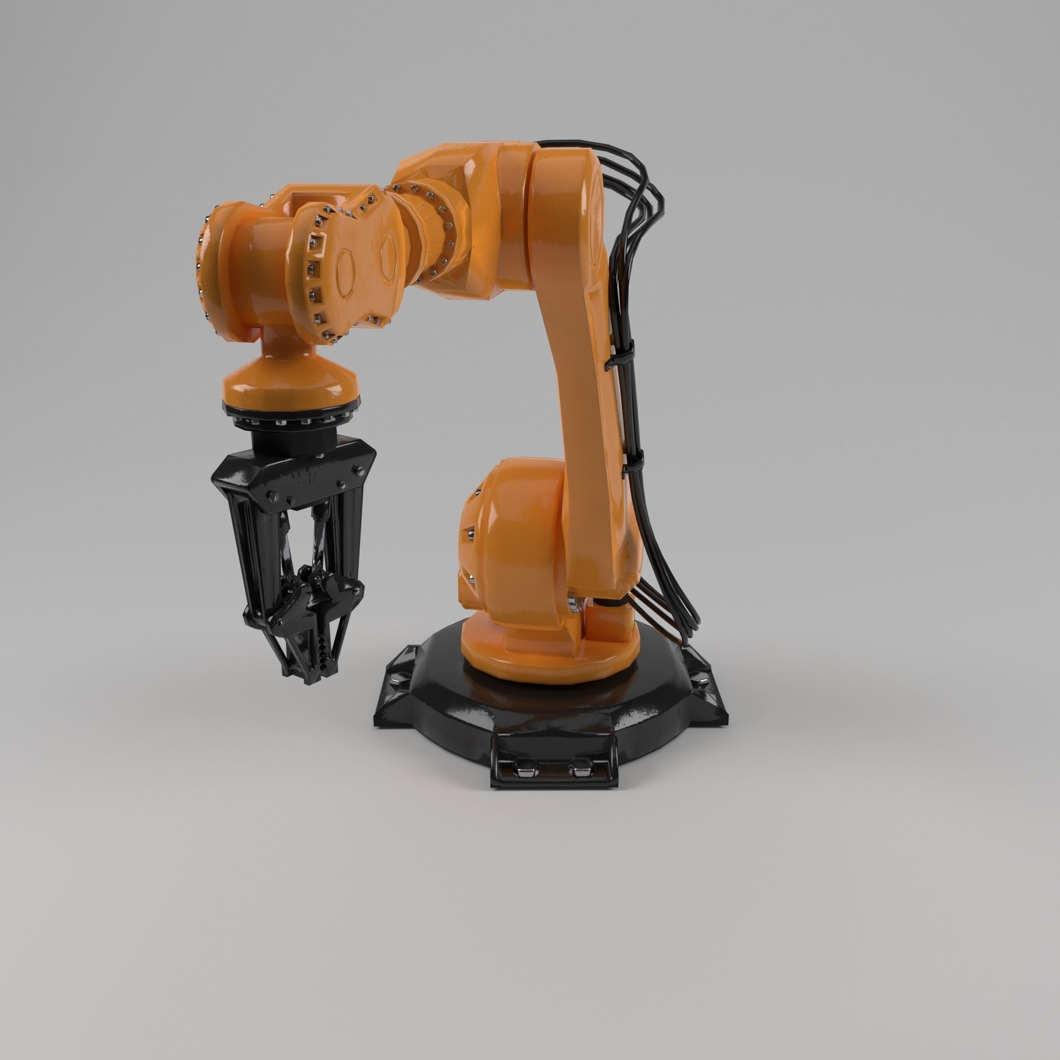 Industrial Robot Arm - Low-Poly Game-Ready 3D Model - View 12