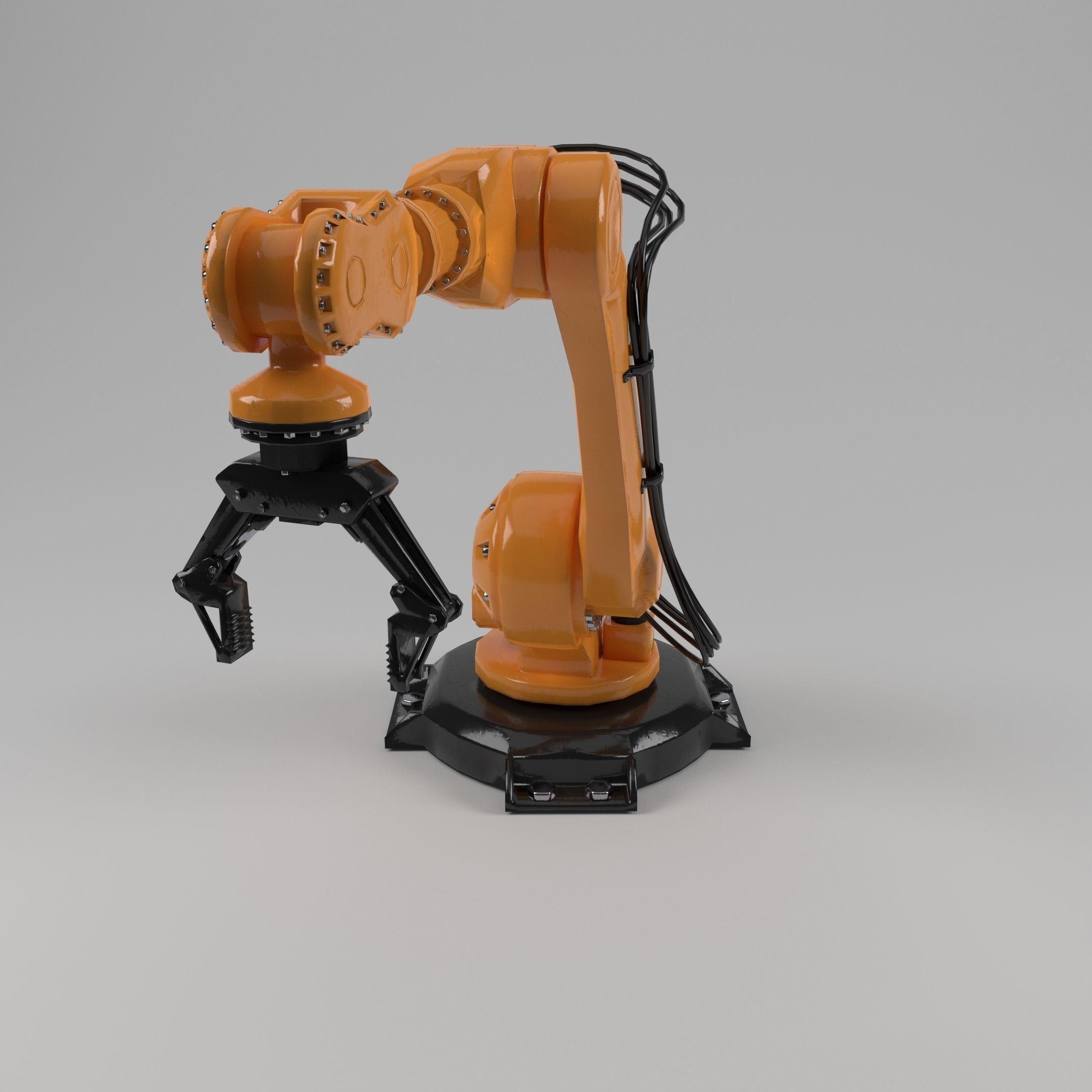Industrial Robot Arm - Low-Poly Game-Ready 3D Model - View 13