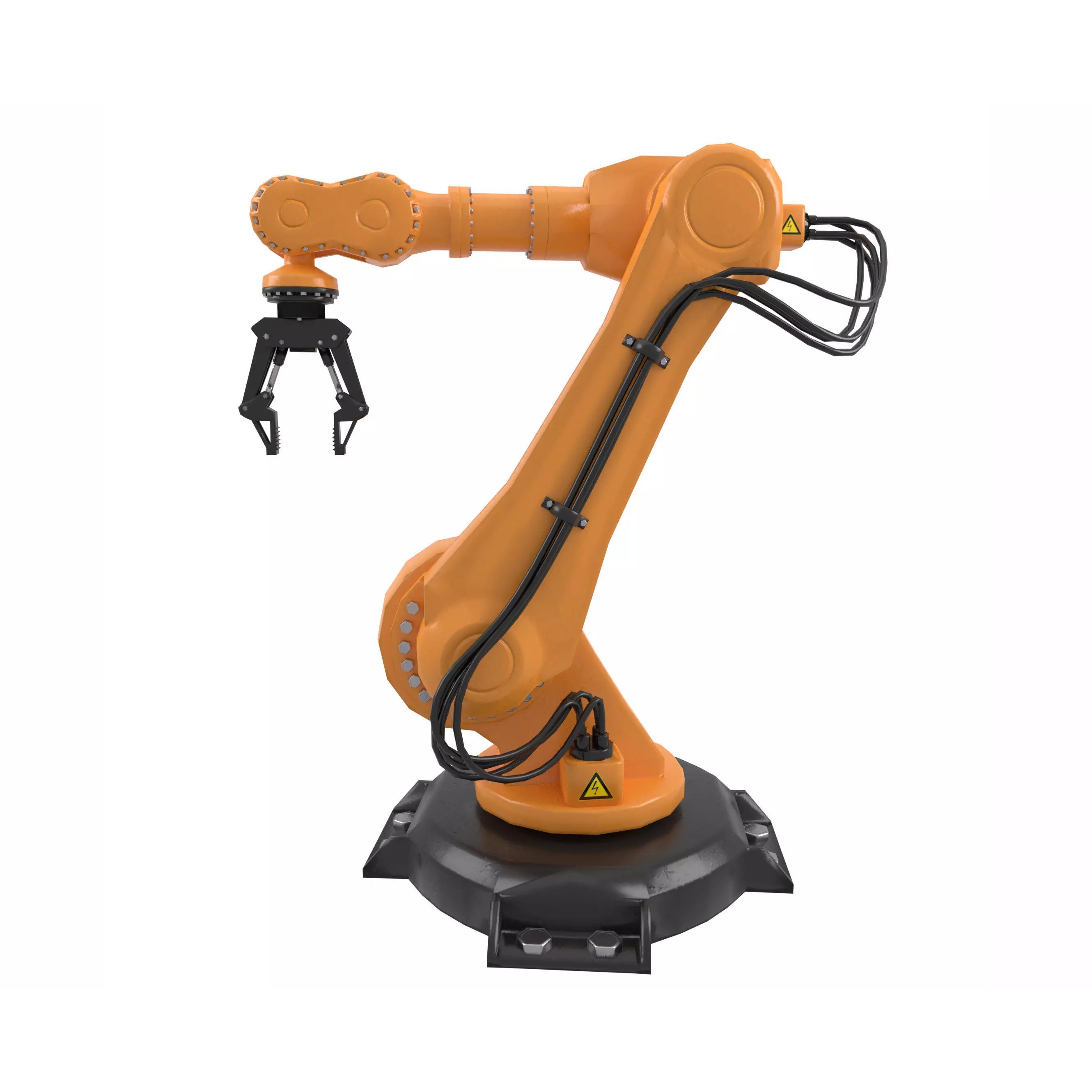 Industrial Robot Arm - Low-Poly Game-Ready 3D Model - View 2
