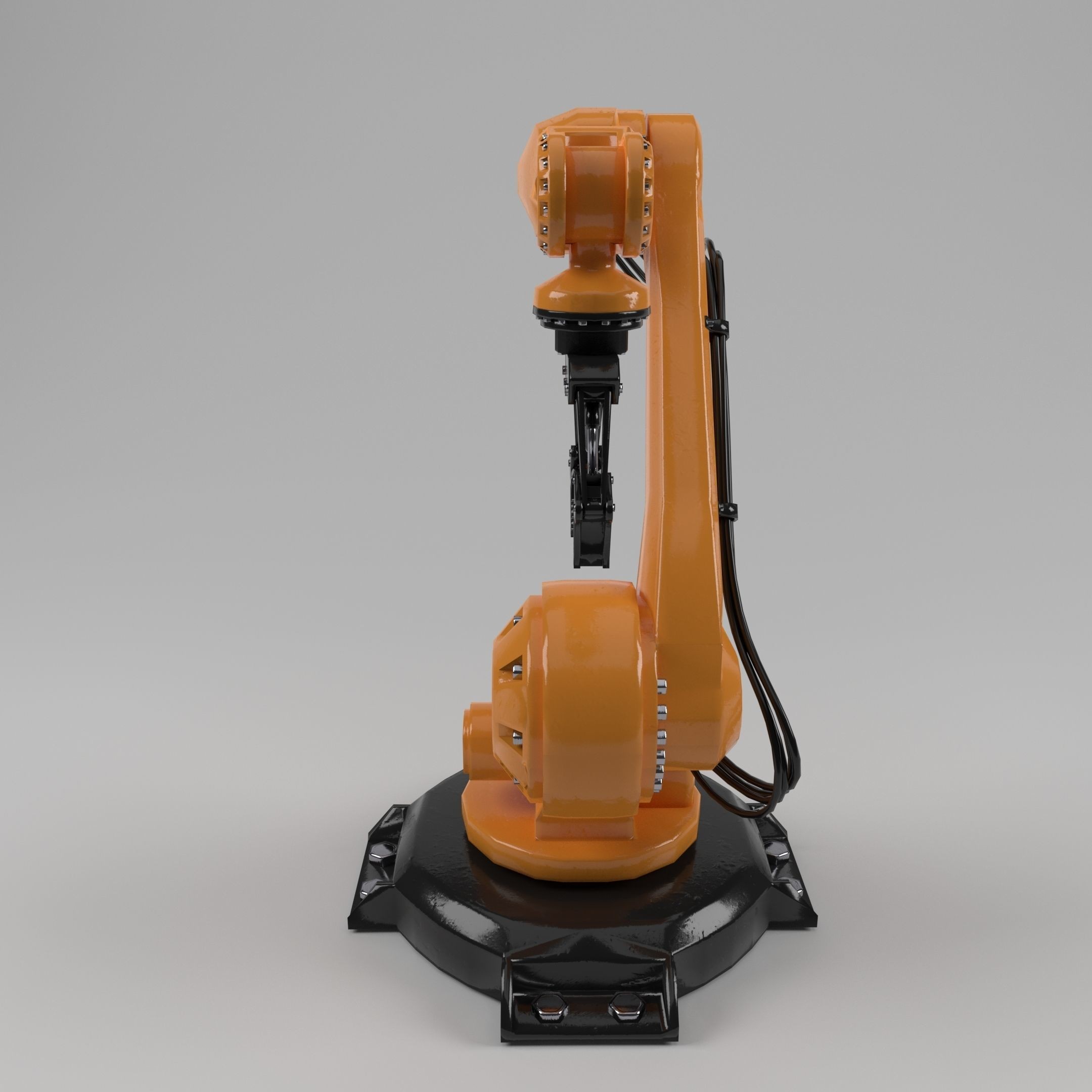 Industrial Robot Arm - Low-Poly Game-Ready 3D Model - View 5
