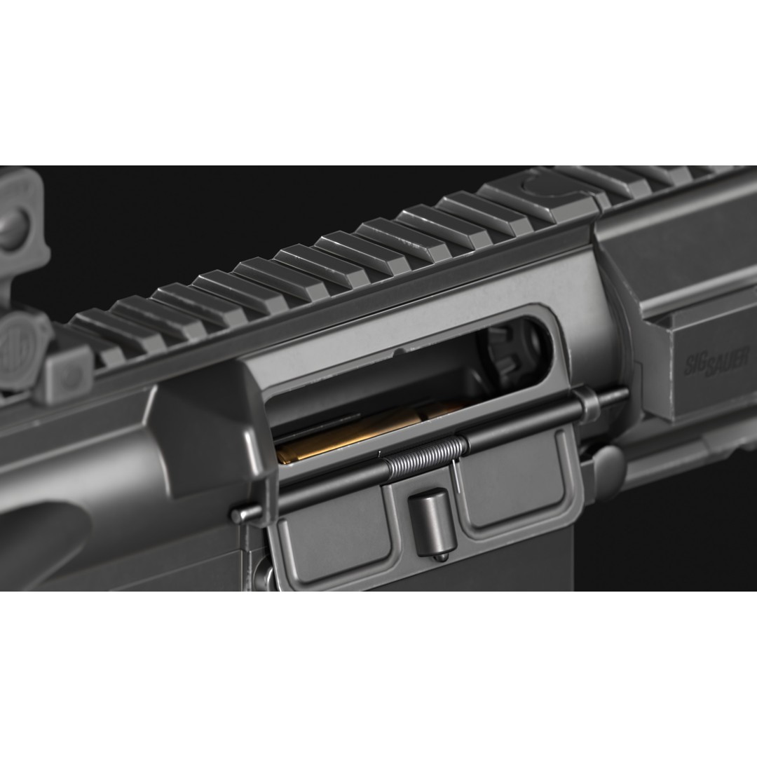 SIG Sauer SIG516 Assault Rifle 3D Model – Low Poly Game Asset, FBX - View 17