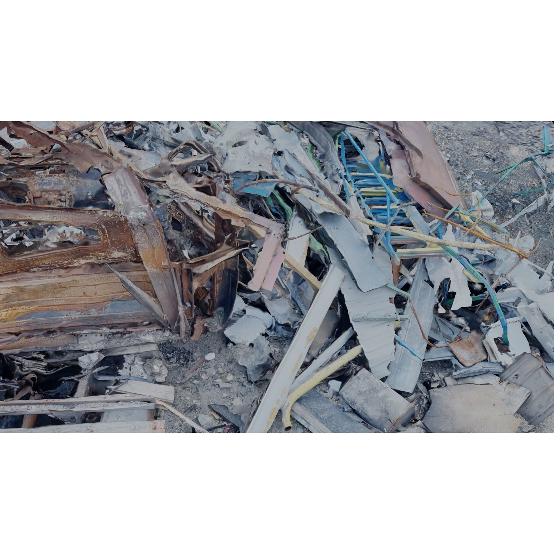 USCANS Ukraine Debris Set 4 - Low-Poly Game-Ready 3D Model - View 14