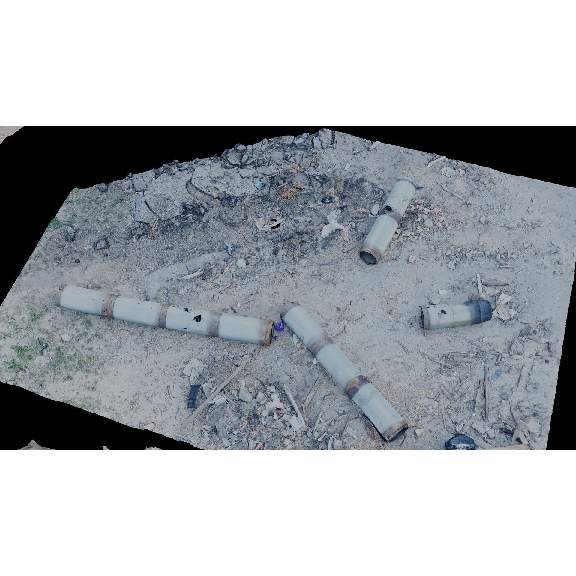 USCANS Ukraine Debris Set 4 - Low-Poly Game-Ready 3D Model - View 16
