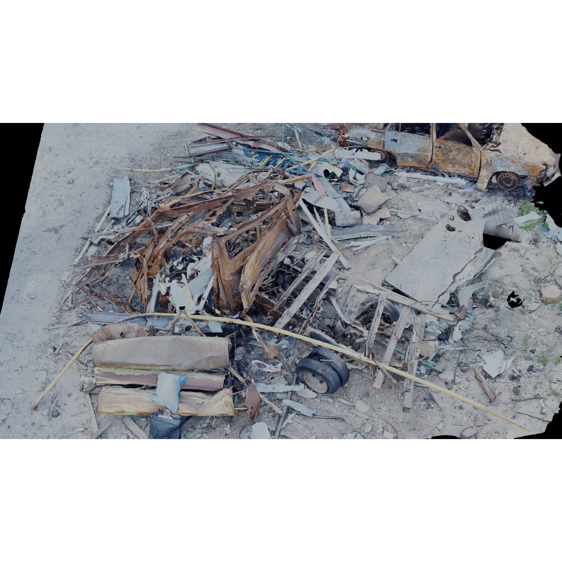USCANS Ukraine Debris Set 4 - Low-Poly Game-Ready 3D Model - View 17