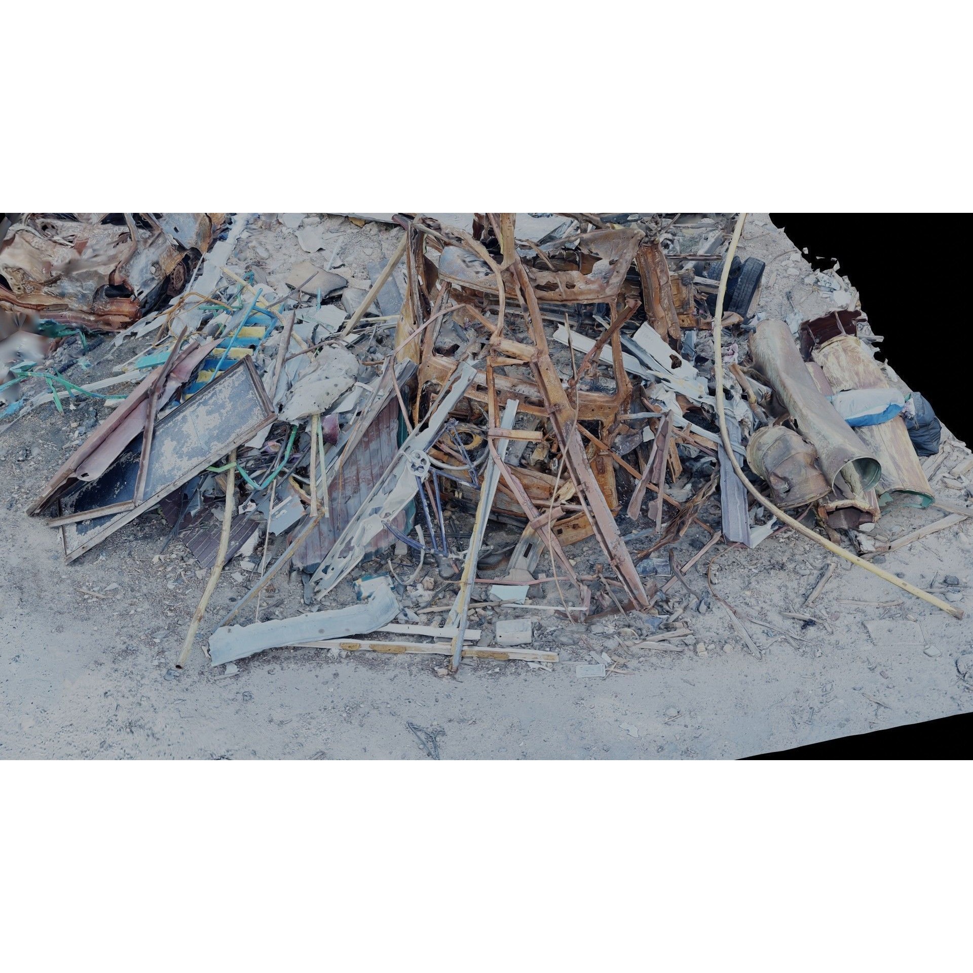 USCANS Ukraine Debris Set 4 - Low-Poly Game-Ready 3D Model - View 18