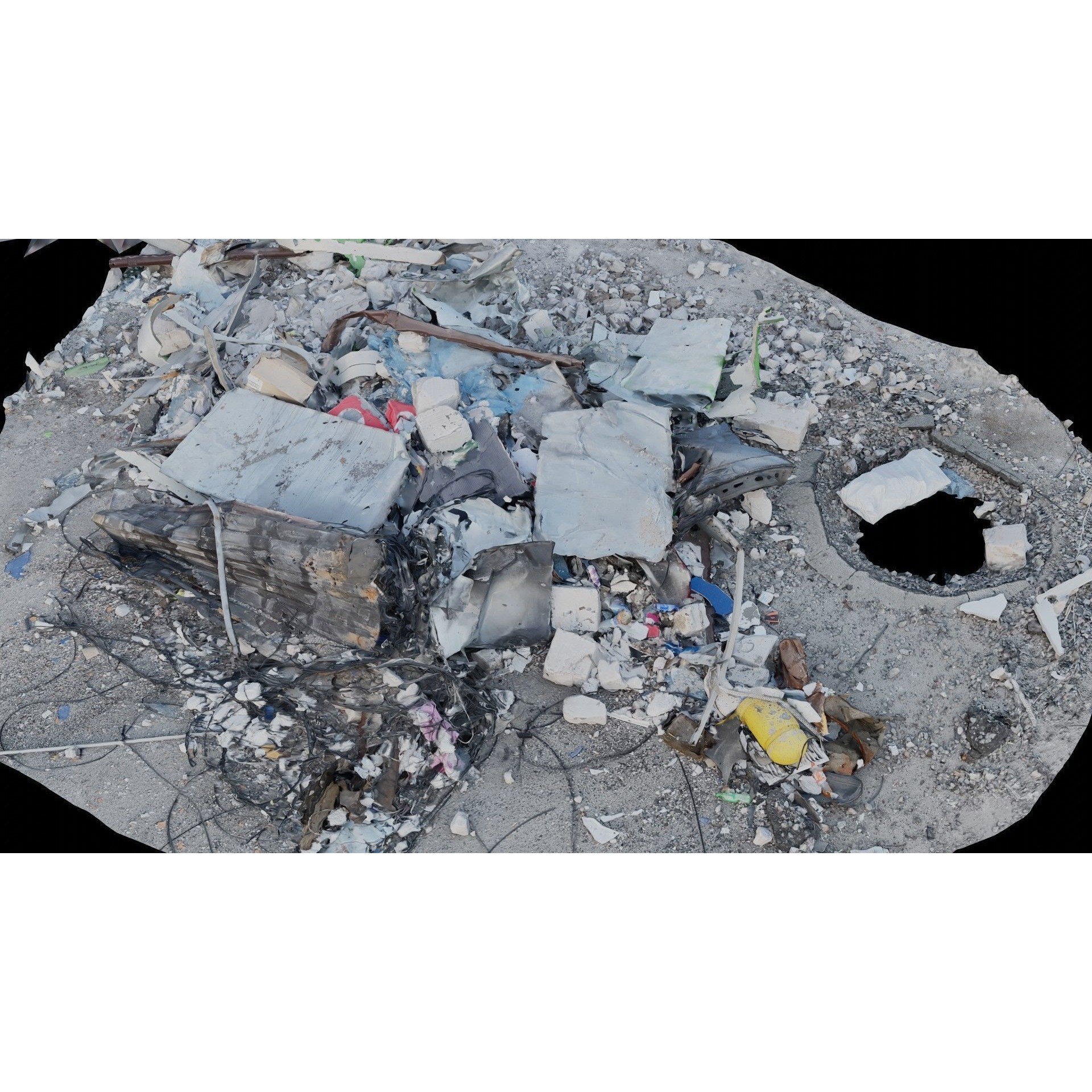 USCANS Ukraine Debris Set 4 - Low-Poly Game-Ready 3D Model - View 21