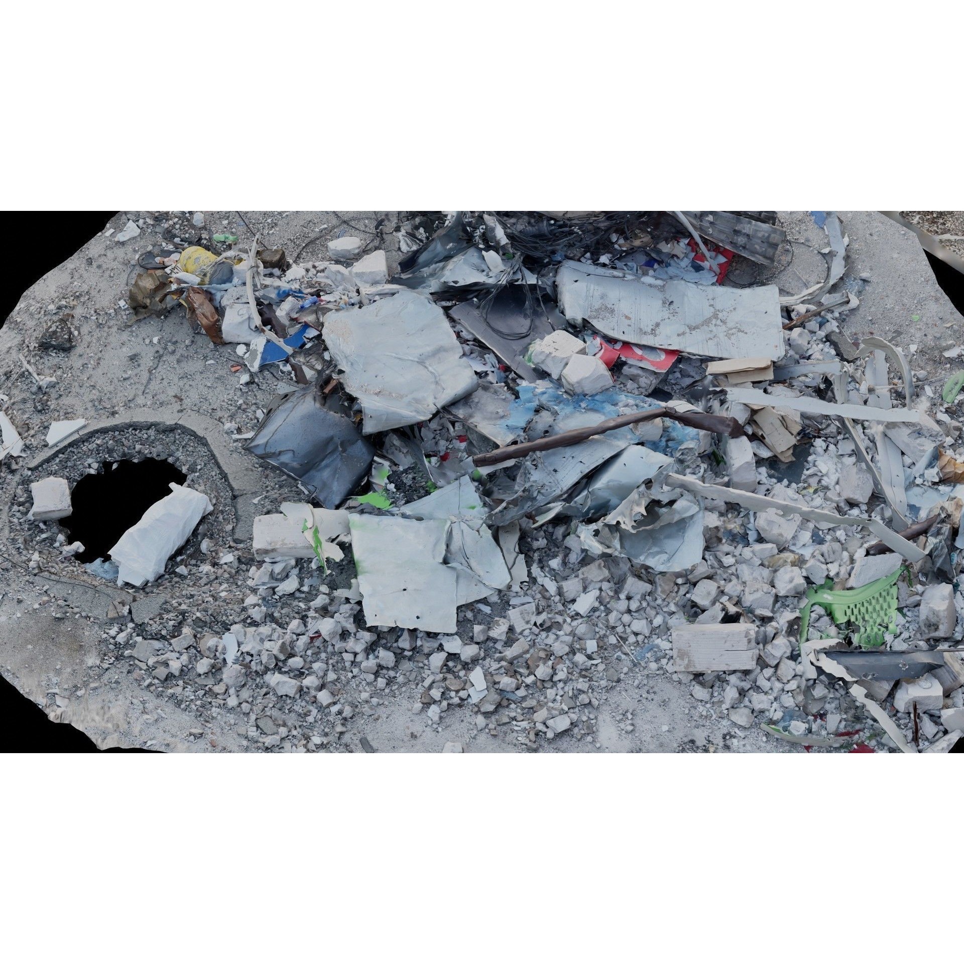 USCANS Ukraine Debris Set 4 - Low-Poly Game-Ready 3D Model - View 22
