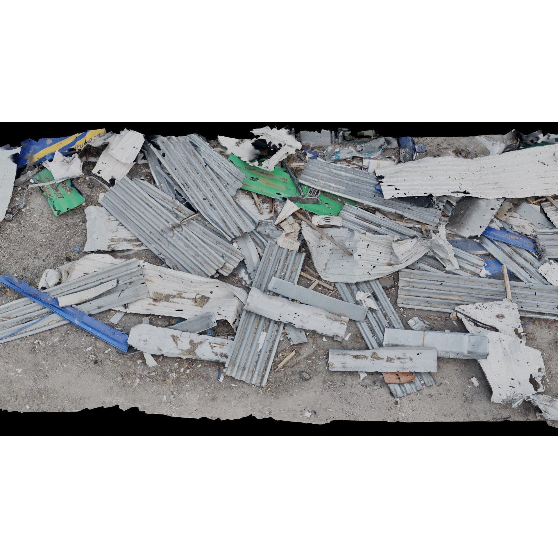 USCANS Ukraine Debris Set 4 - Low-Poly Game-Ready 3D Model - View 23