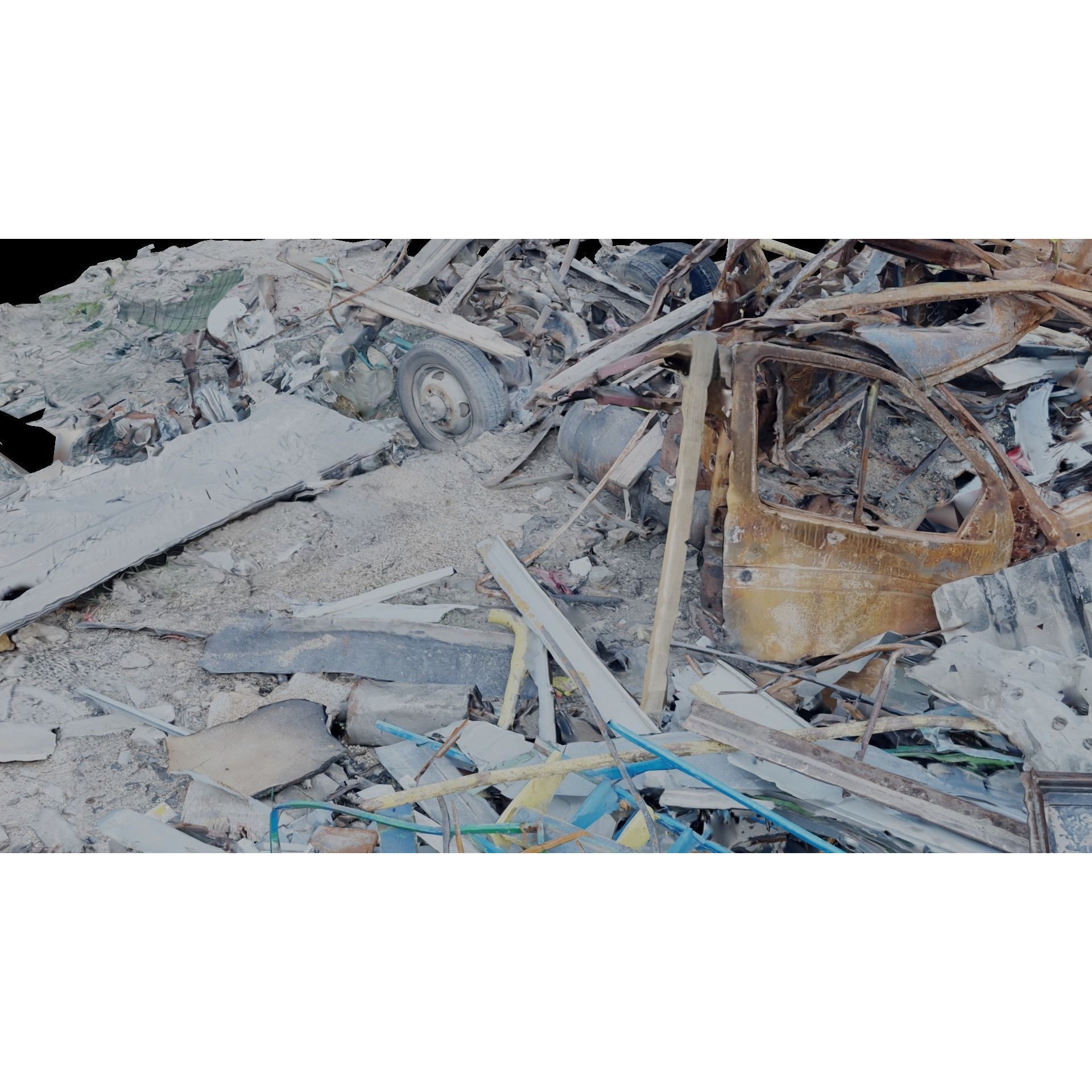 USCANS Ukraine Debris Set 4 - Low-Poly Game-Ready 3D Model - View 25