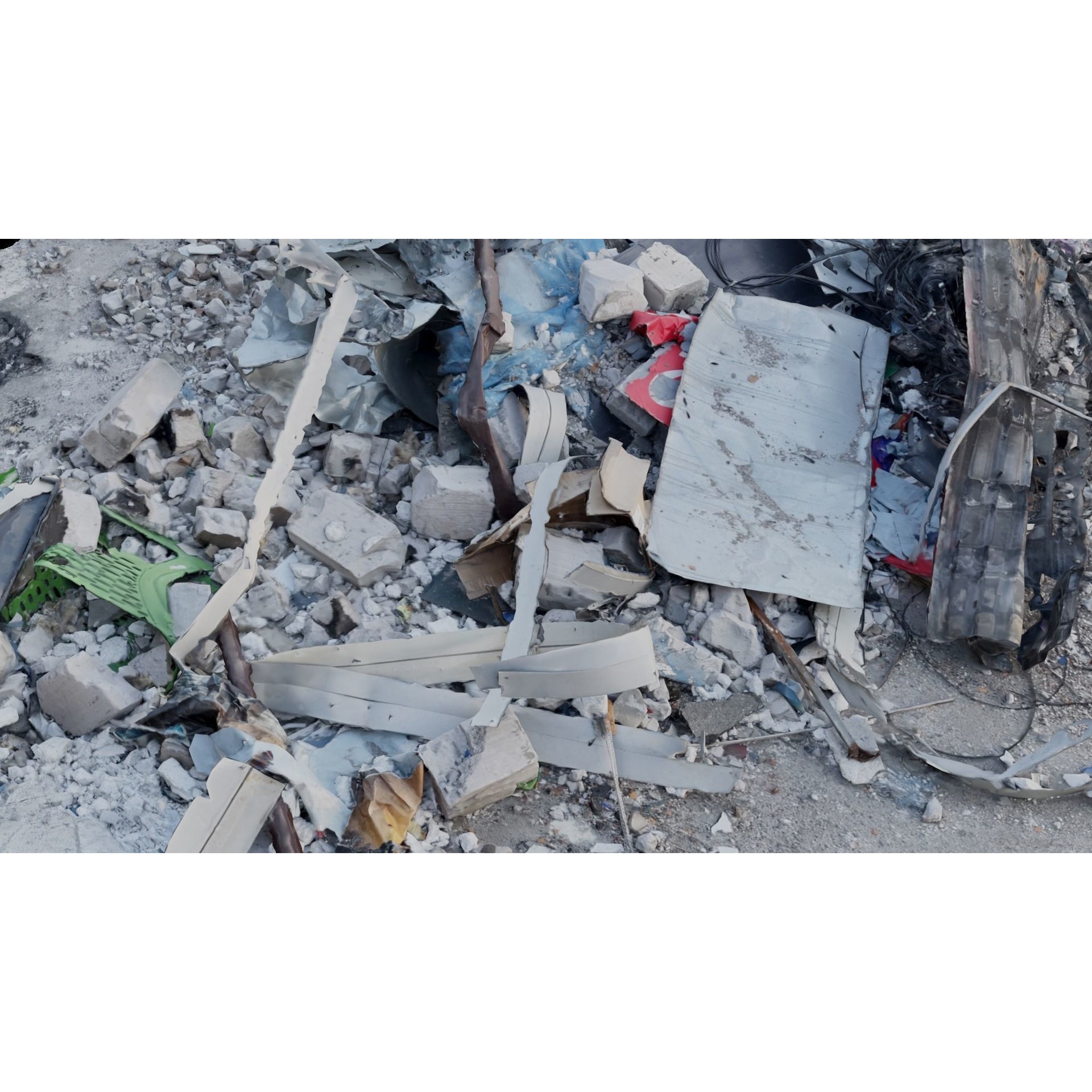 USCANS Ukraine Debris Set 4 - Low-Poly Game-Ready 3D Model - View 5