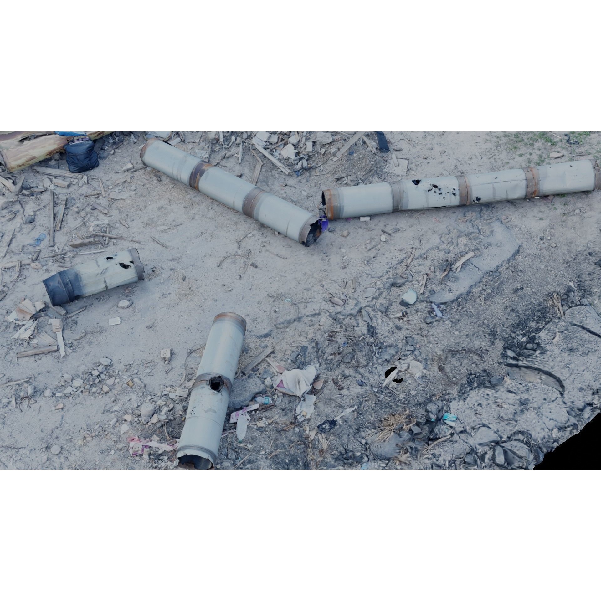 USCANS Ukraine Debris Set 4 - Low-Poly Game-Ready 3D Model - View 6