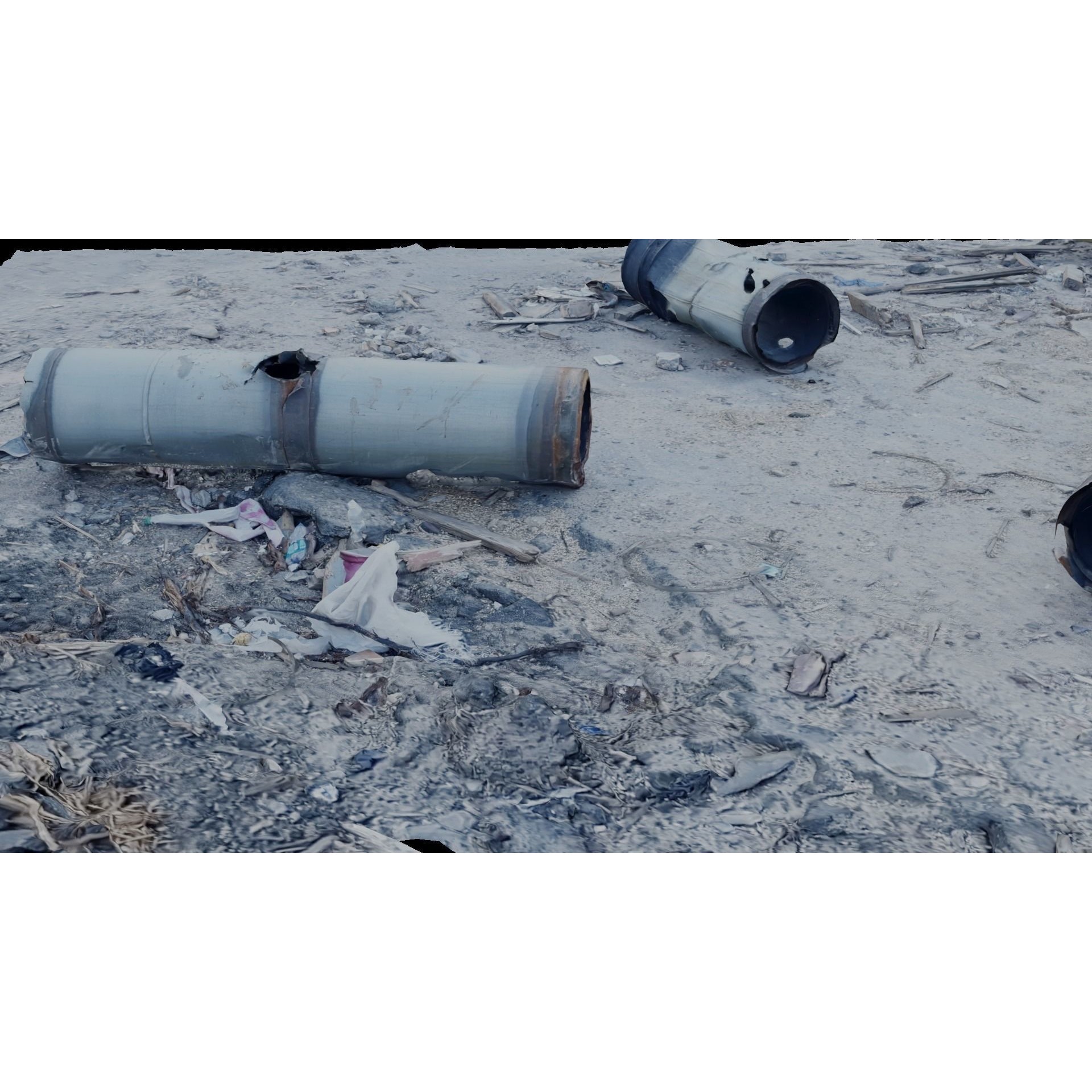 USCANS Ukraine Debris Set 4 - Low-Poly Game-Ready 3D Model - View 7