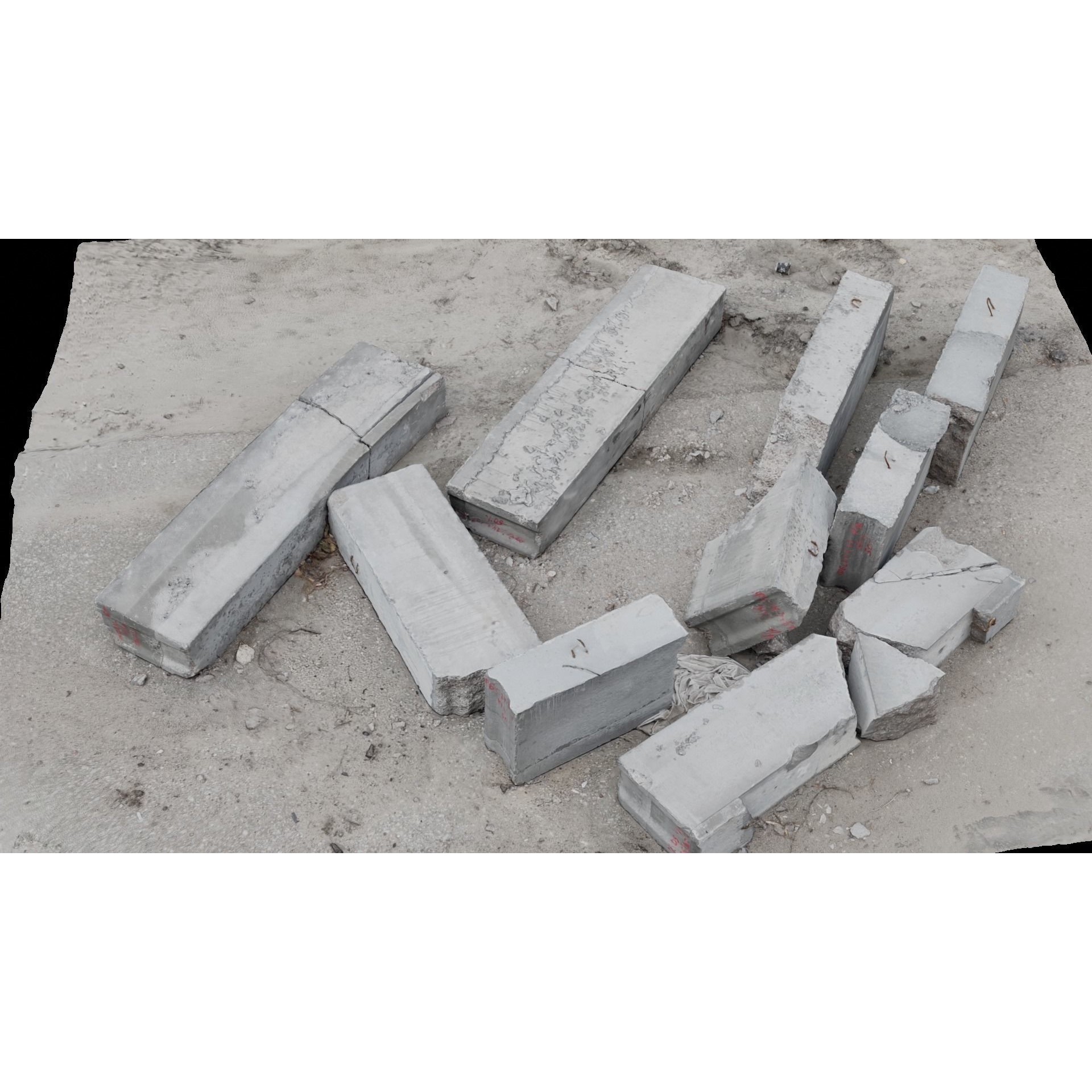 USCANS Ukraine Debris Set 4 - Low-Poly Game-Ready 3D Model - View 9