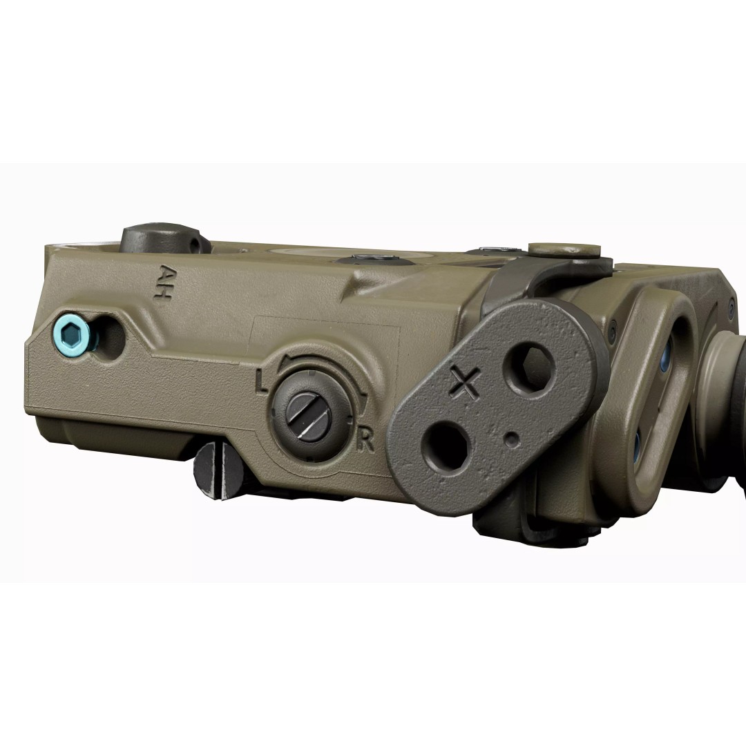 Laser Sight AN-PEQ 15 3D Model – Low Poly Game Asset, FBX, PBR - View 18