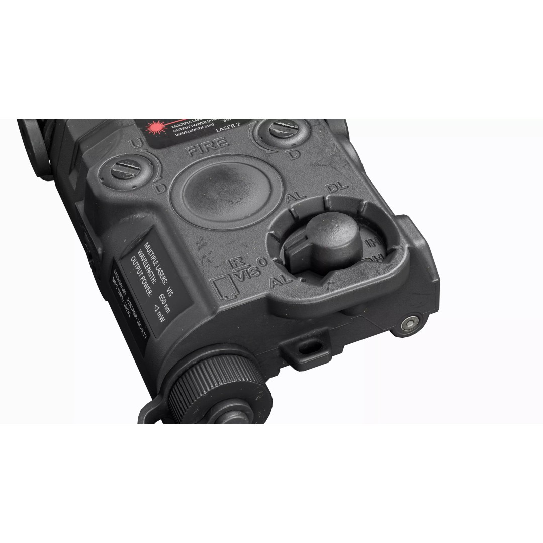 Laser Sight AN-PEQ 15 3D Model – Low Poly Game Asset, FBX, PBR - View 19