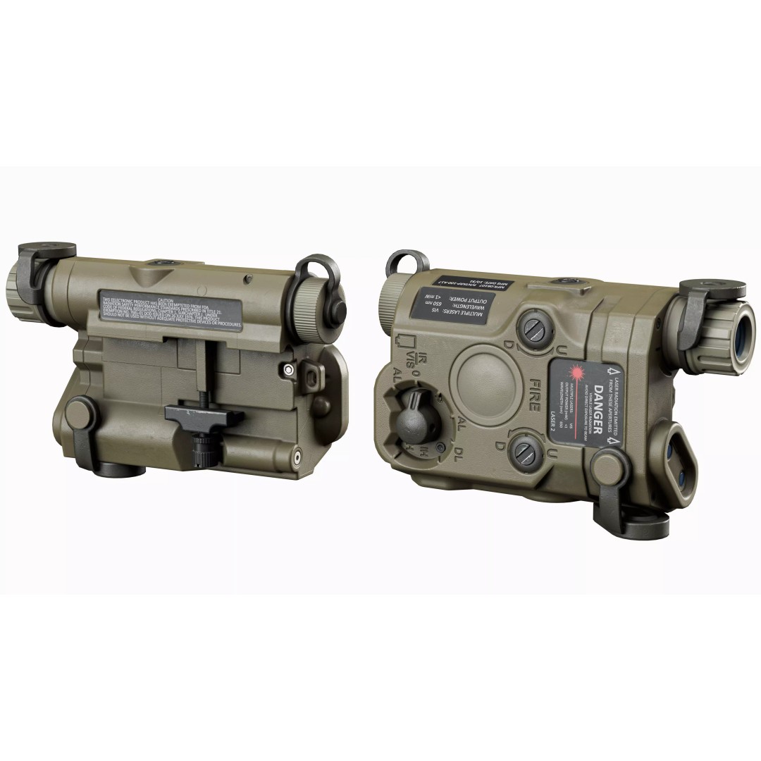 Laser Sight AN-PEQ 15 3D Model – Low Poly Game Asset, FBX, PBR - View 4