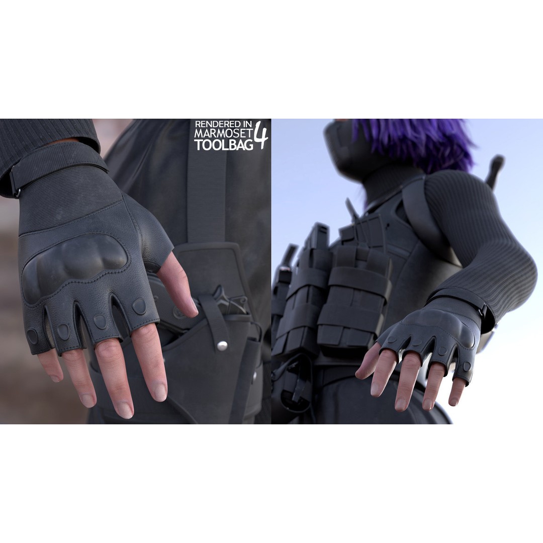 Realistic Military Woman 3D Model – Rigged Low-Poly Character for Unreal Engine - View 13
