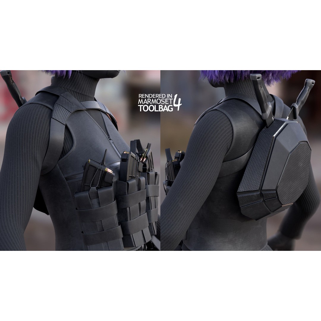 Realistic Military Woman 3D Model – Rigged Low-Poly Character for Unreal Engine - View 14
