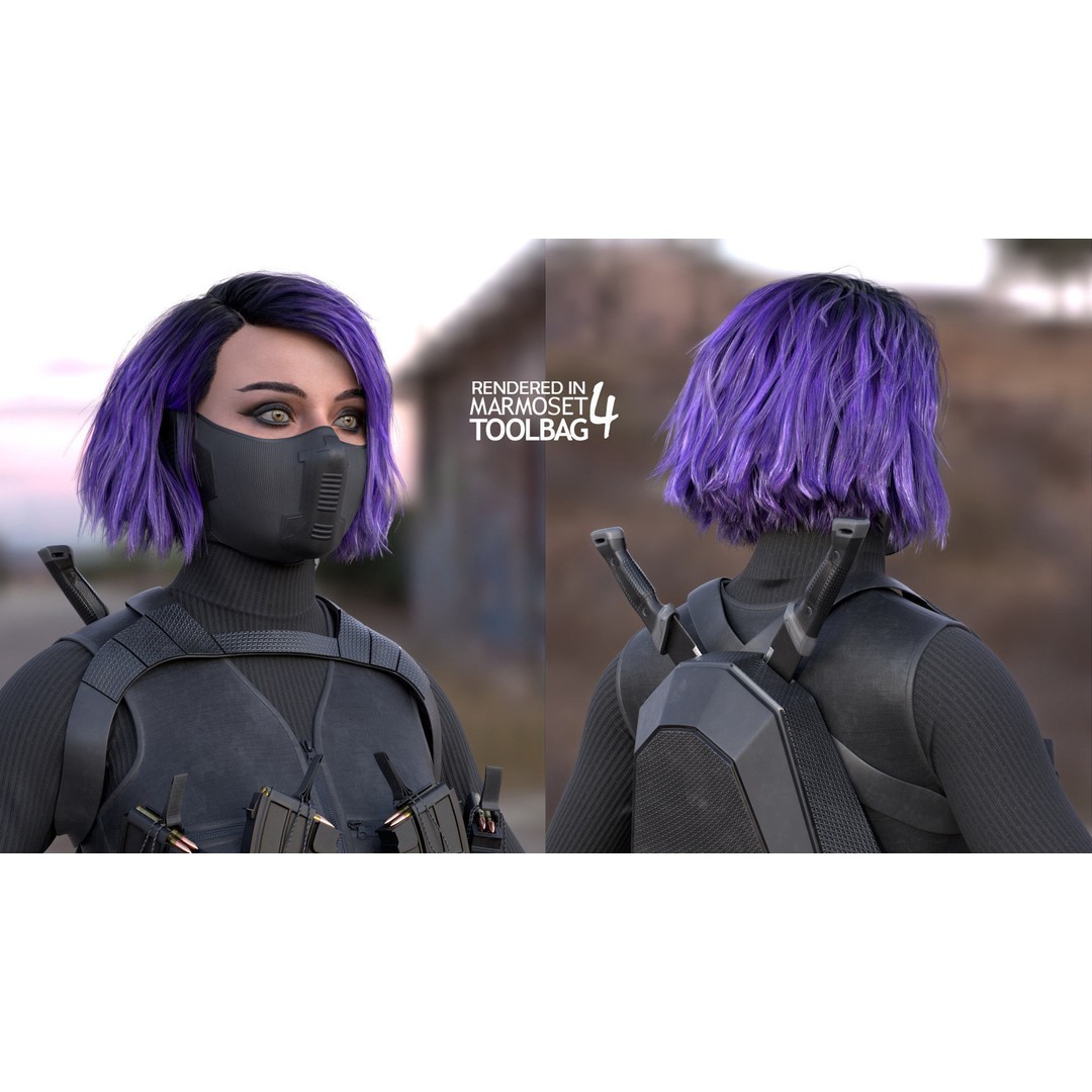 Realistic Military Woman 3D Model – Rigged Low-Poly Character for Unreal Engine - View 15