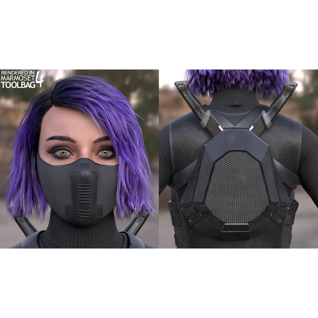 Realistic Military Woman 3D Model – Rigged Low-Poly Character for Unreal Engine - View 16