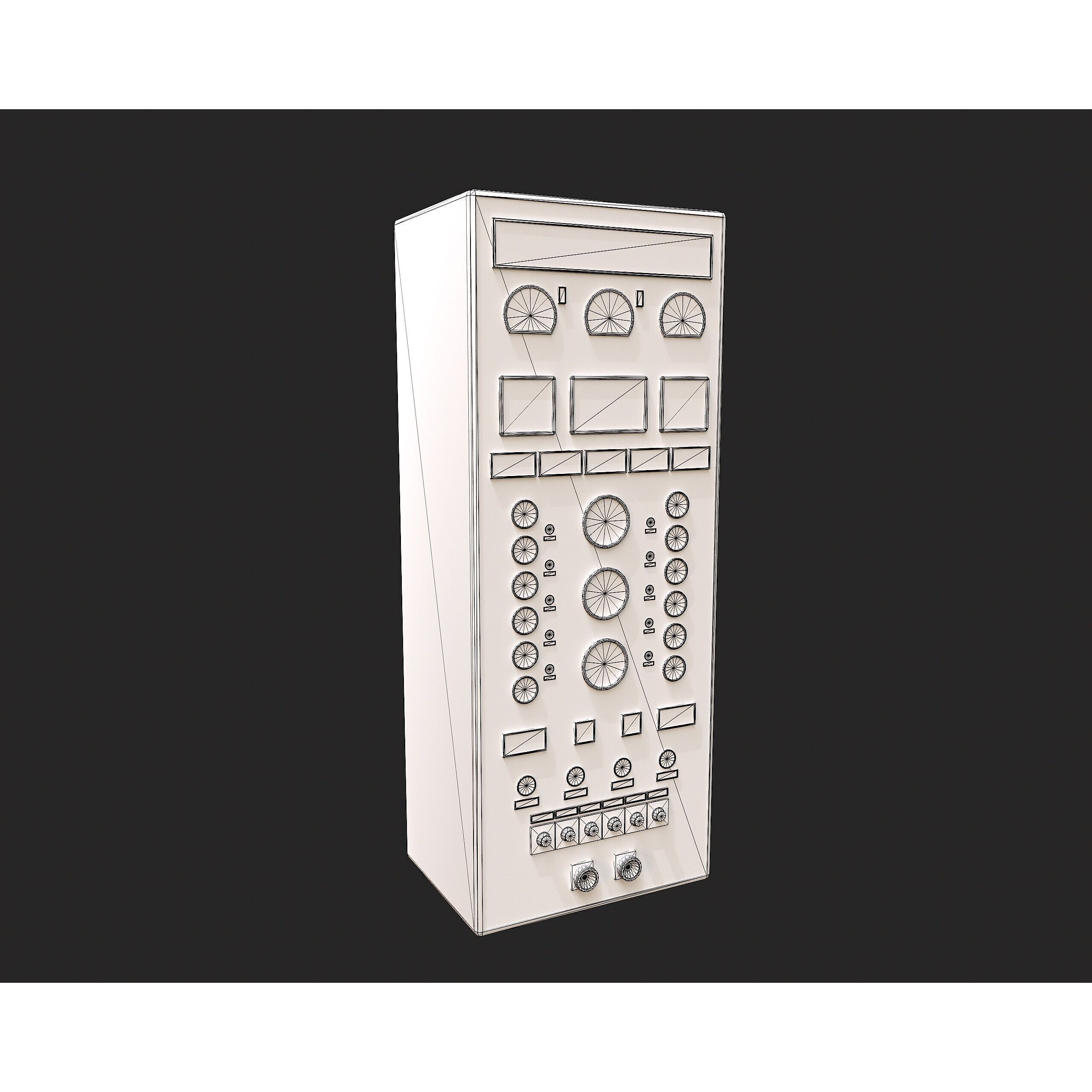 Factory Control Panels - Low-Poly Game-Ready 3D Model