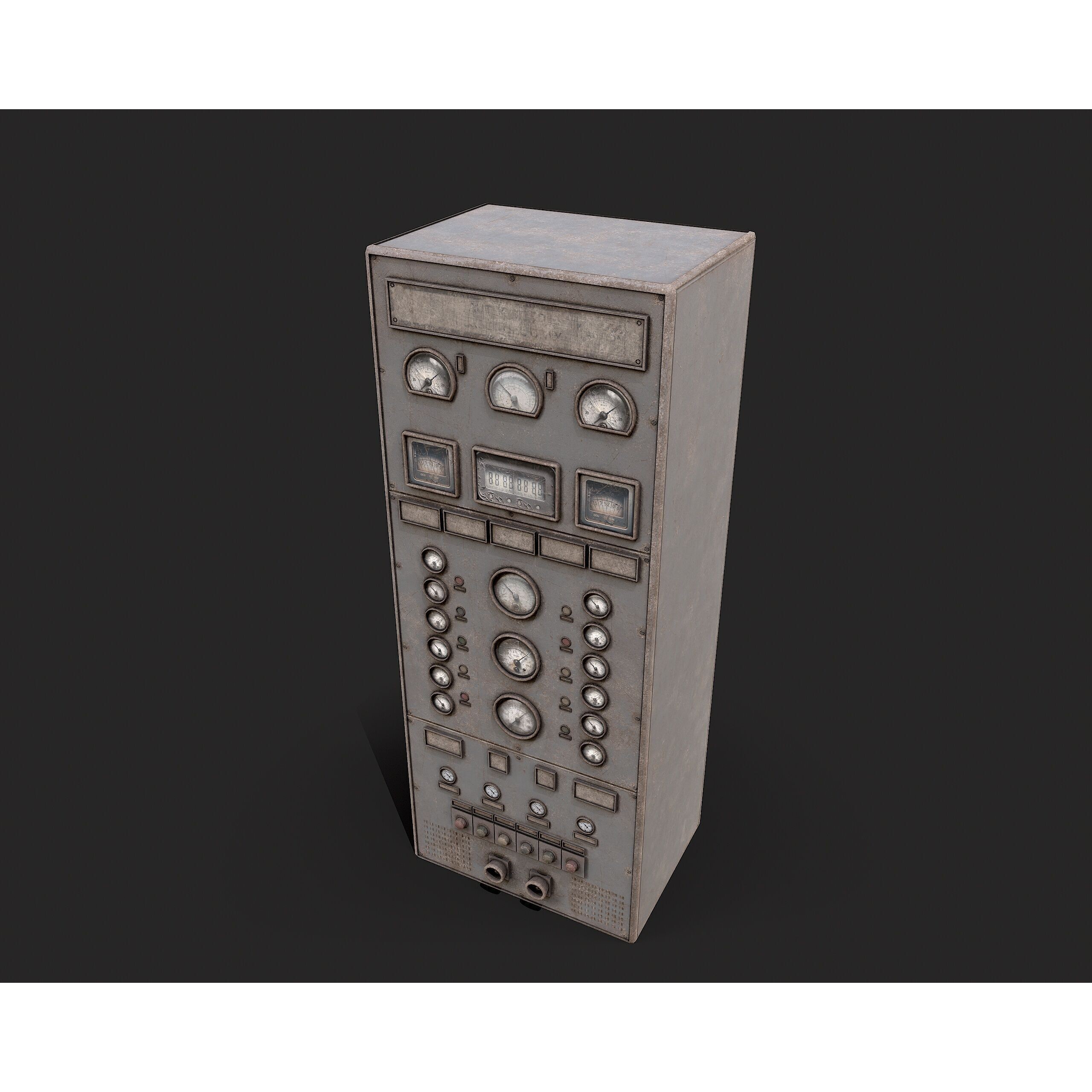 Factory Control Panels - Low-Poly Game-Ready 3D Model - View 11