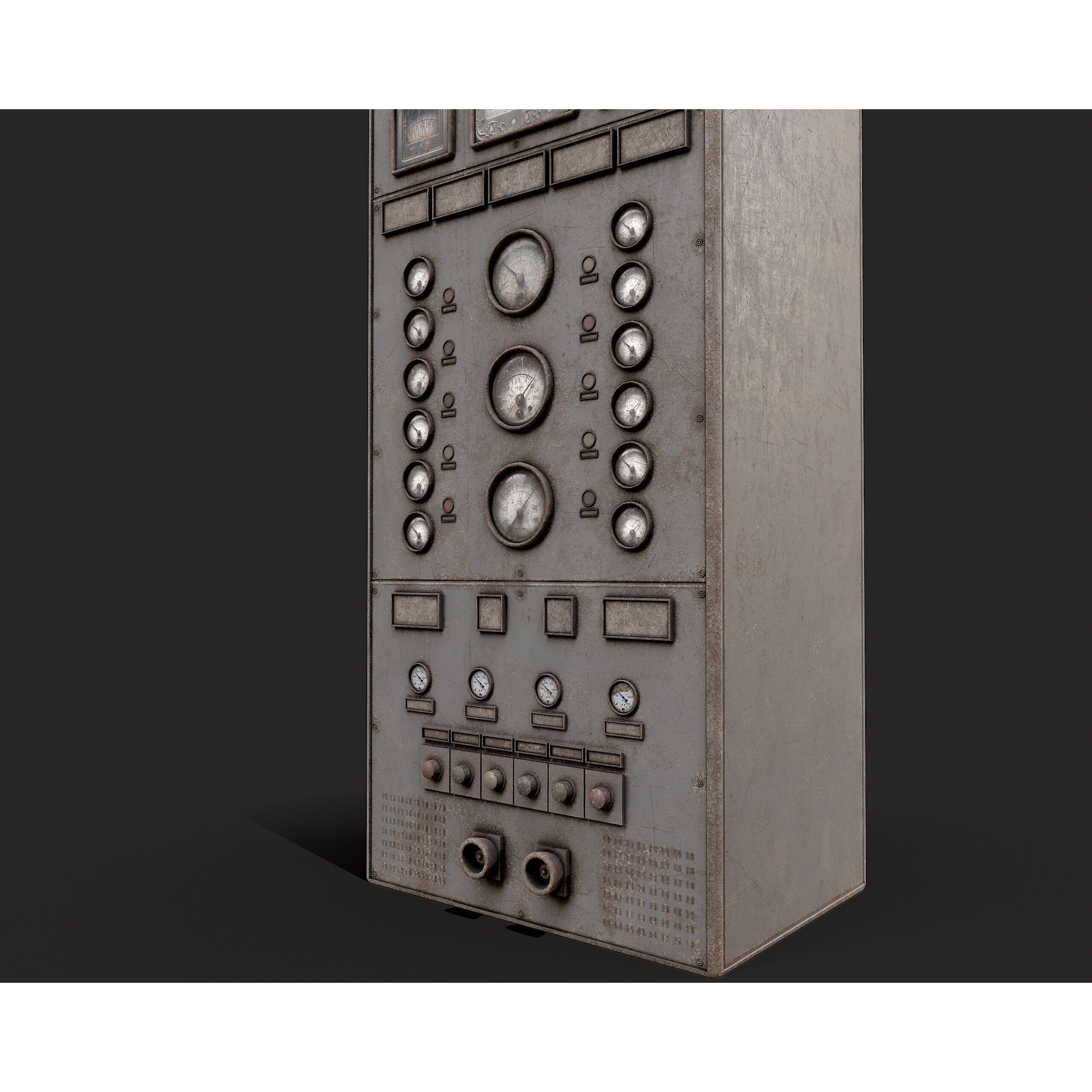 Factory Control Panels - Low-Poly Game-Ready 3D Model - View 12