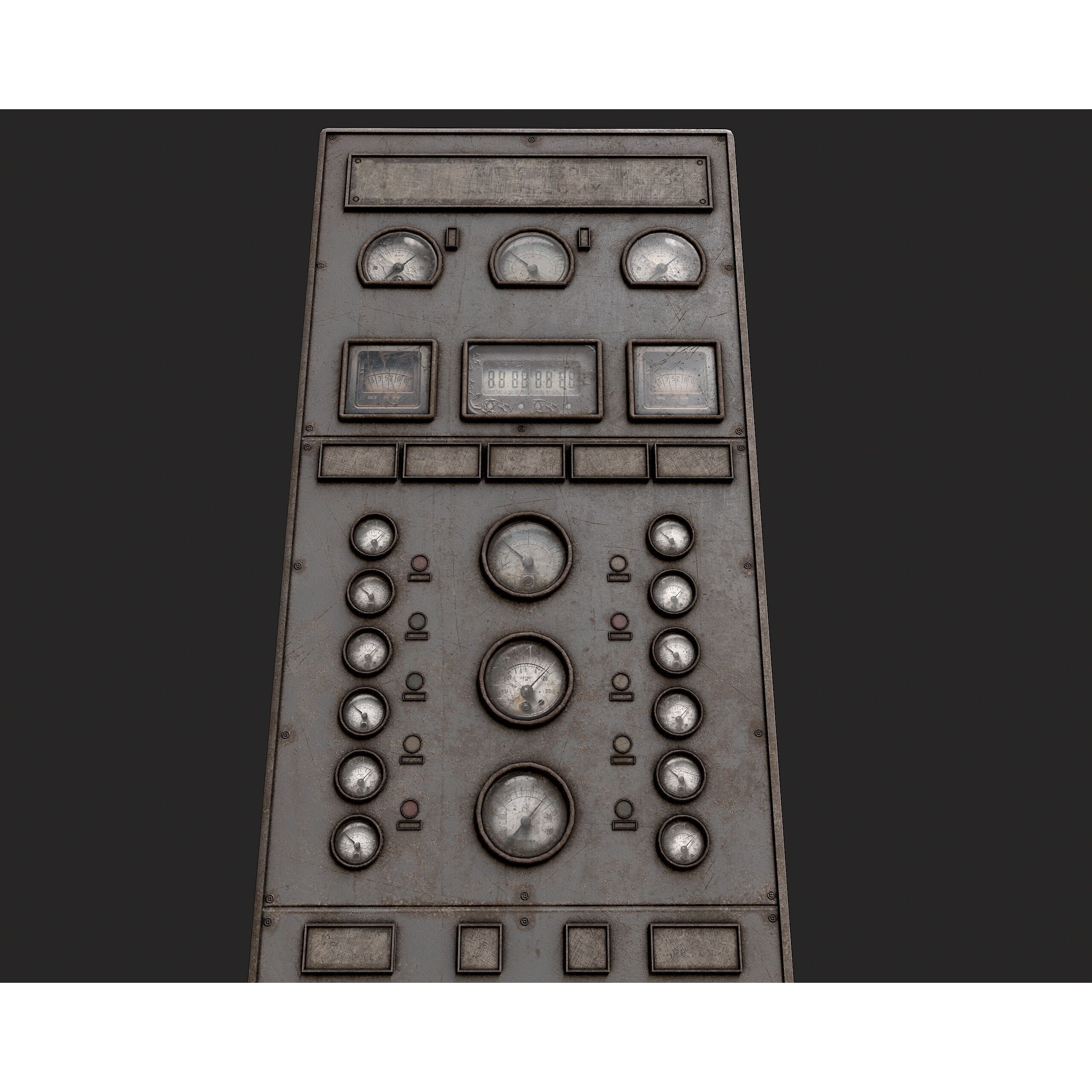 Factory Control Panels - Low-Poly Game-Ready 3D Model - View 14