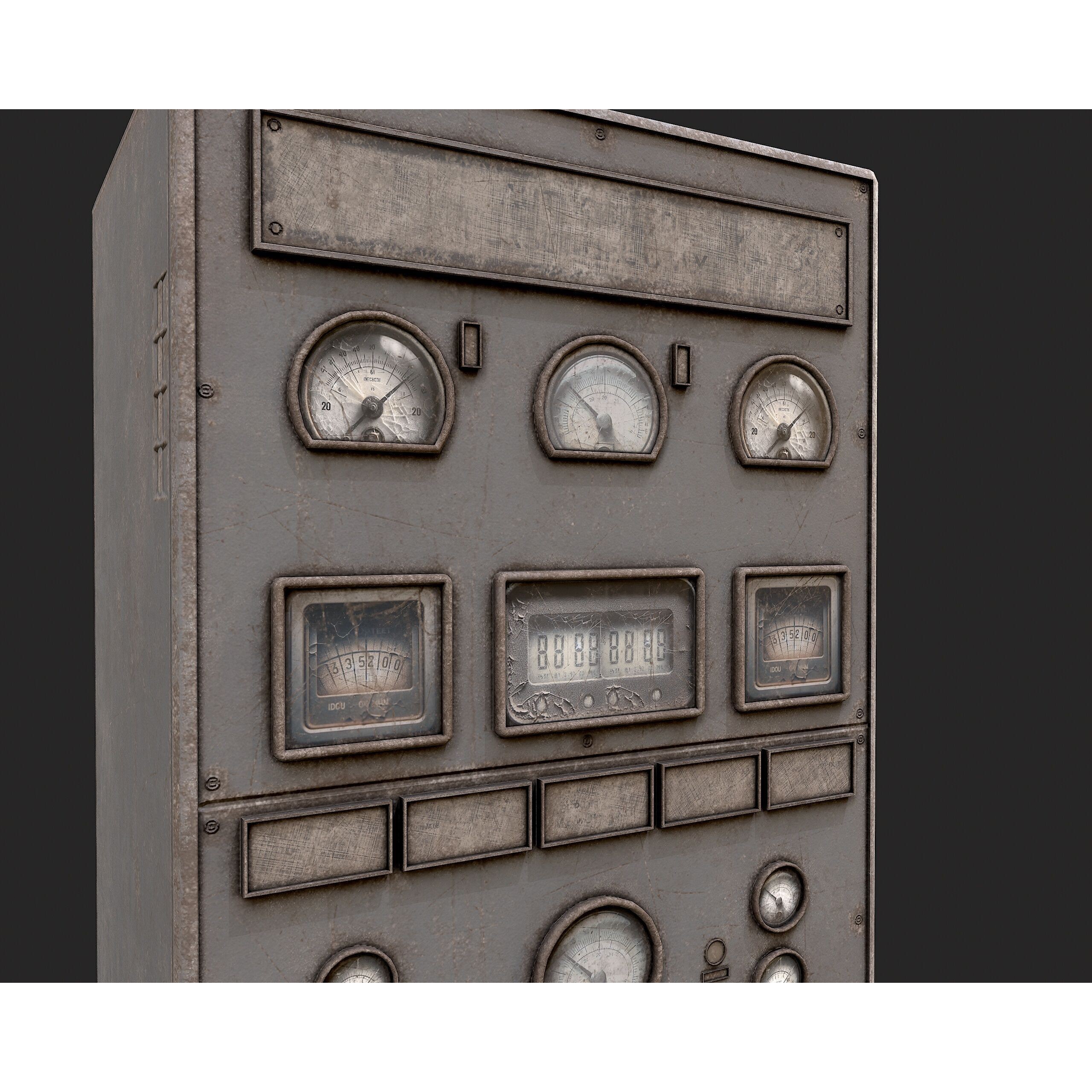 Factory Control Panels - Low-Poly Game-Ready 3D Model - View 15