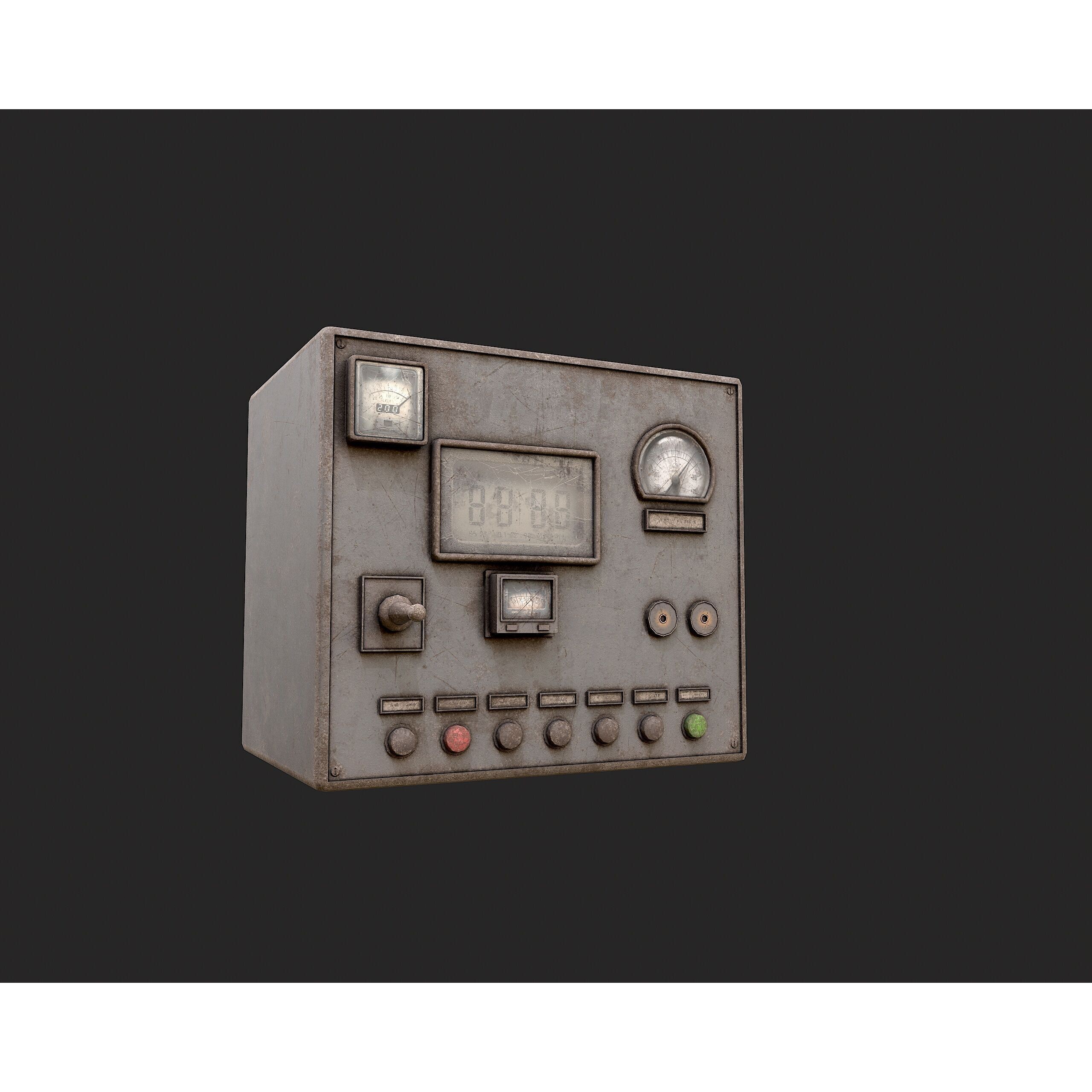 Factory Control Panels - Low-Poly Game-Ready 3D Model - View 16